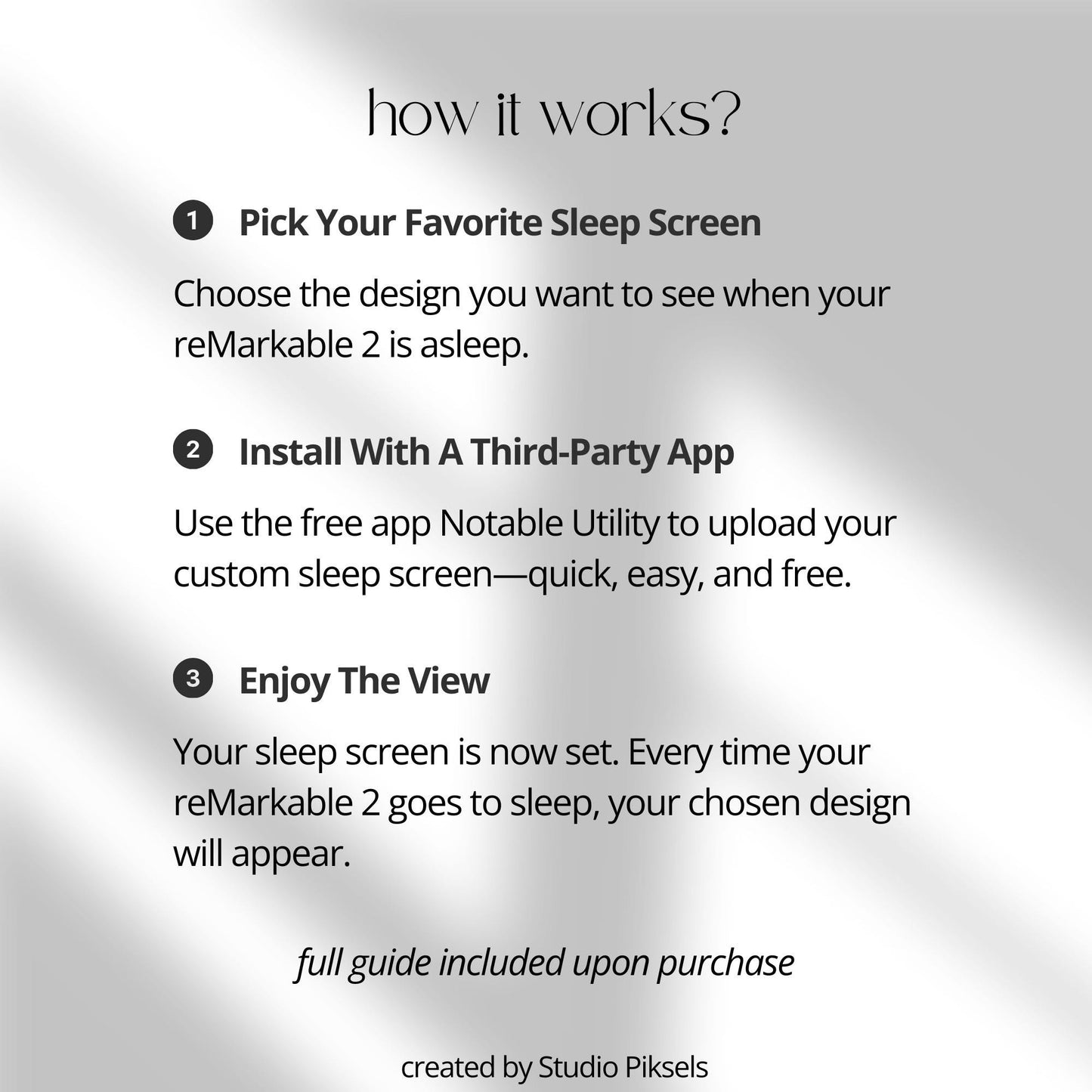 Flower Sleep Screen Bundle for reMarkable 2