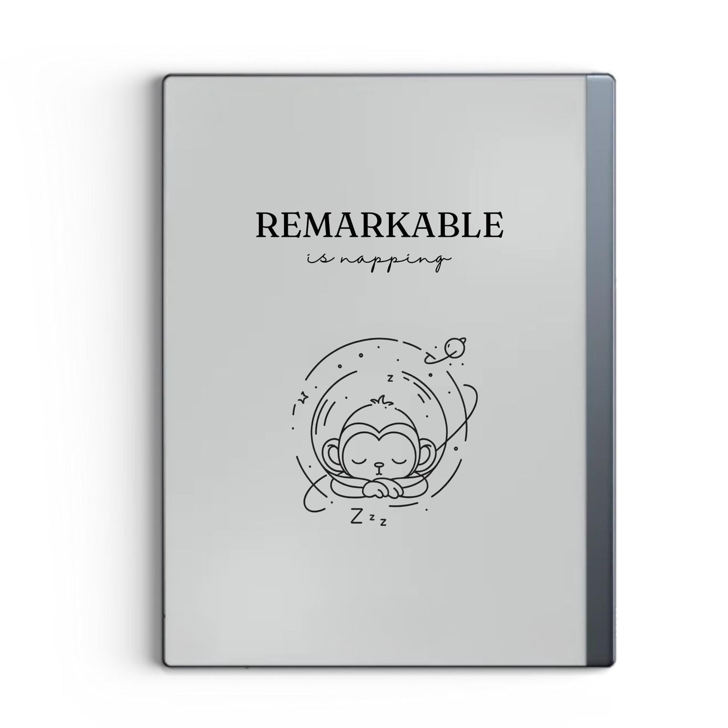 Sleep Screen for reMarkable With Space Monkey