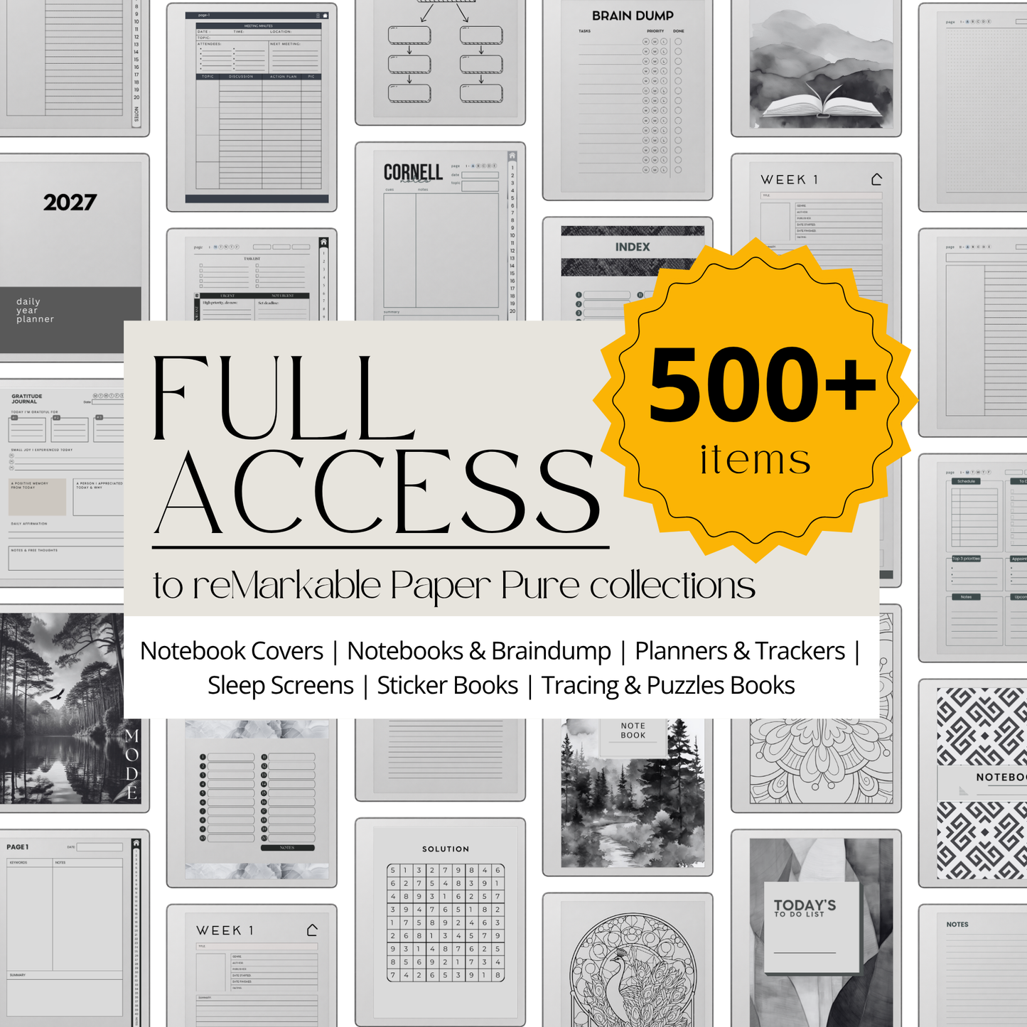 Full Shop Access for reMarkable Paper Pure Collection