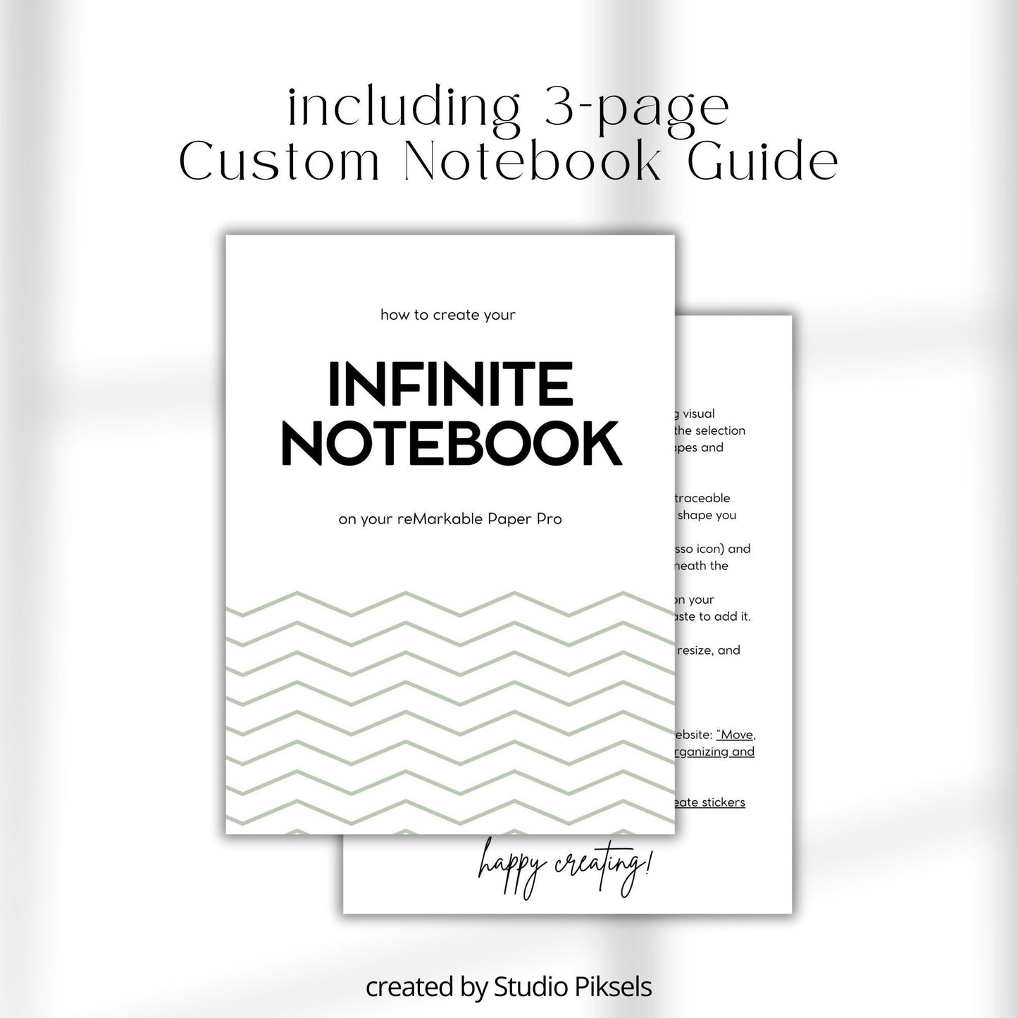Mind map notebook for reMarkable Paper Pro Move with hyperlinked visual planning templates.