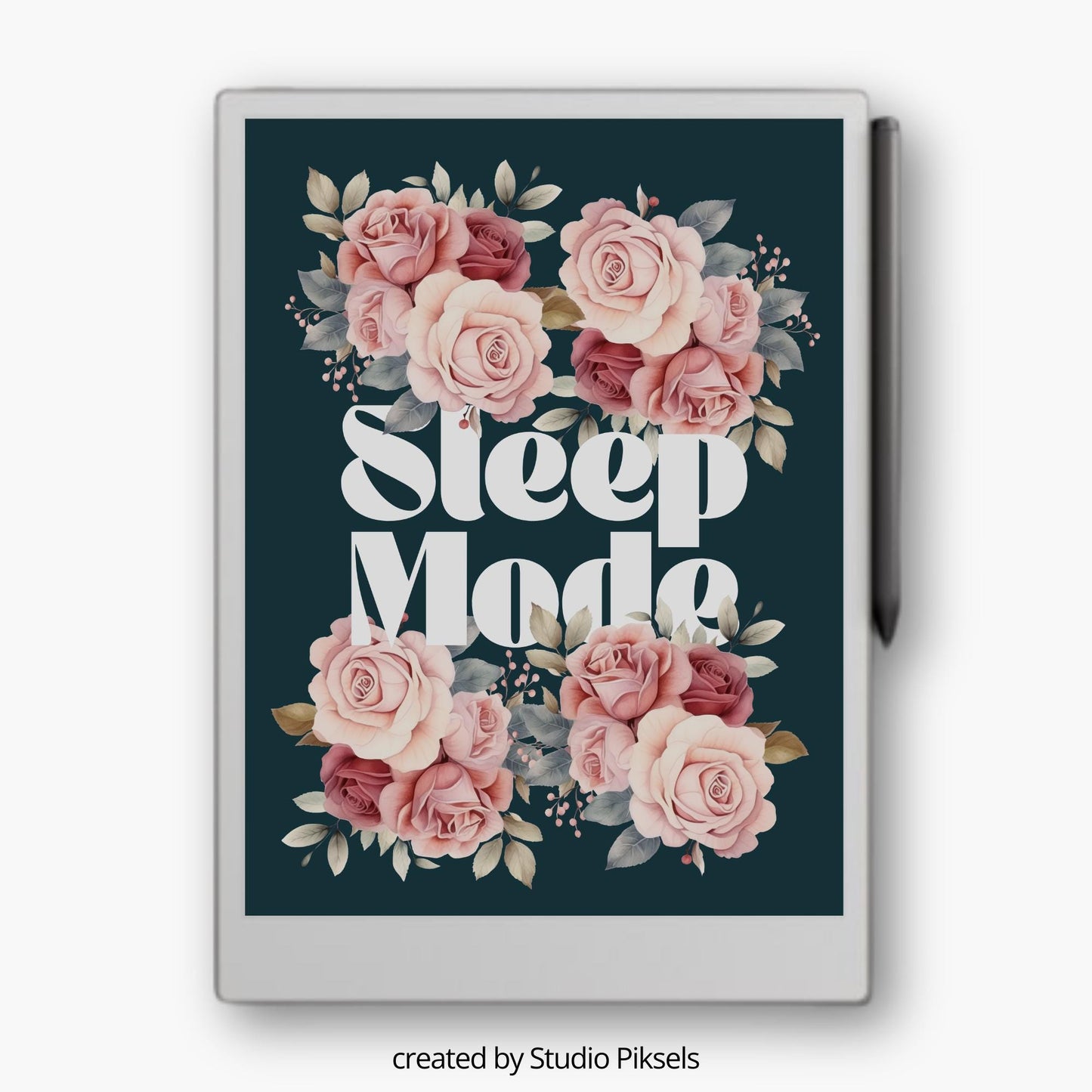 Sleep Screen for reMarkable Paper Pro With Sleep Mode Roses