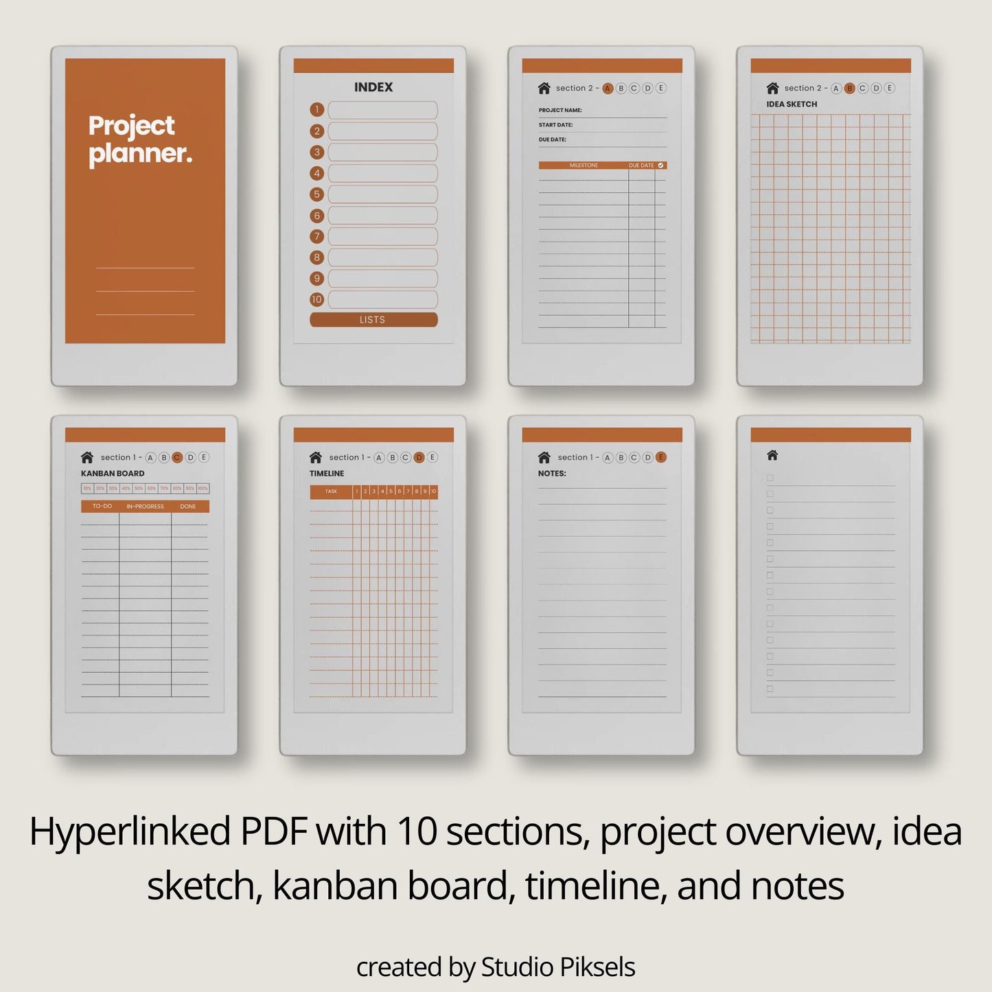 Project Planner for reMarkable Paper Pro Move