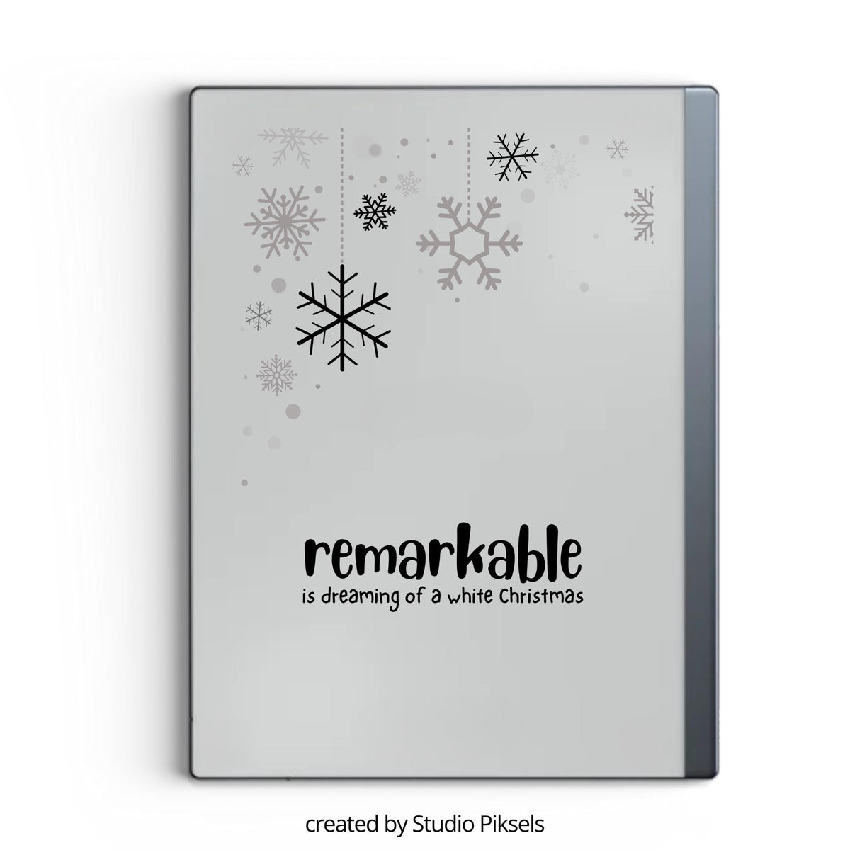 Christmas sleep screen bundle for reMarkable 2 and reMarkable Paper Pure with festive holiday and winter artwork in PNG and PDF format