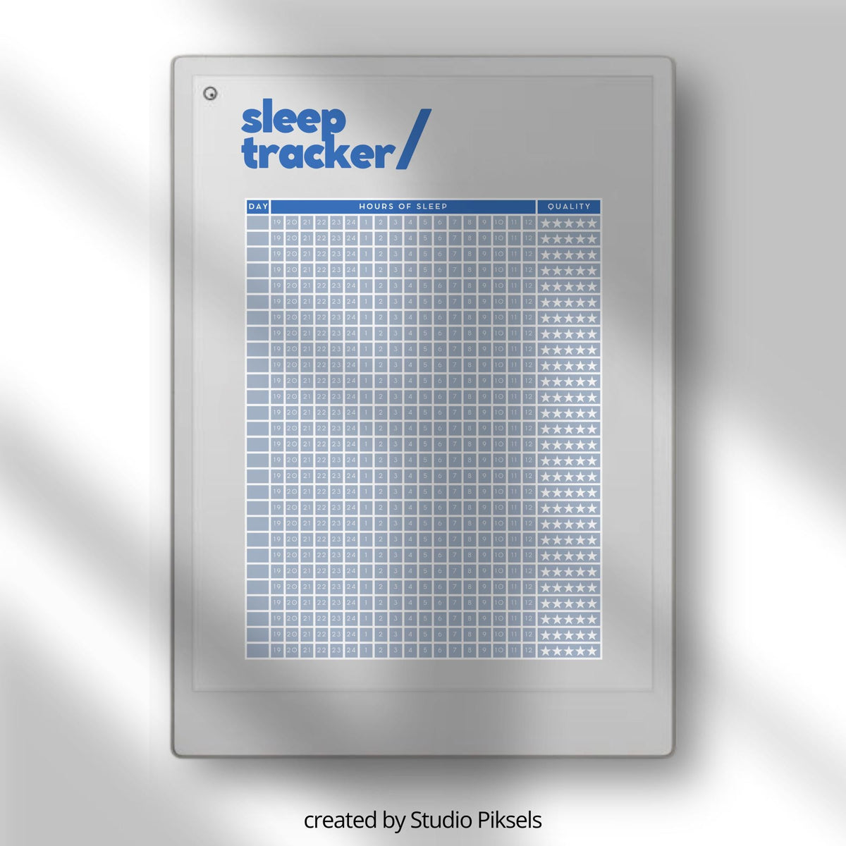 Sleep Tracker Bundle for reMarkable Paper Pro with reusable daily, weekly, and monthly sleep tracking templates, wellness planning layouts, and minimalist digital sleep journal pages.
