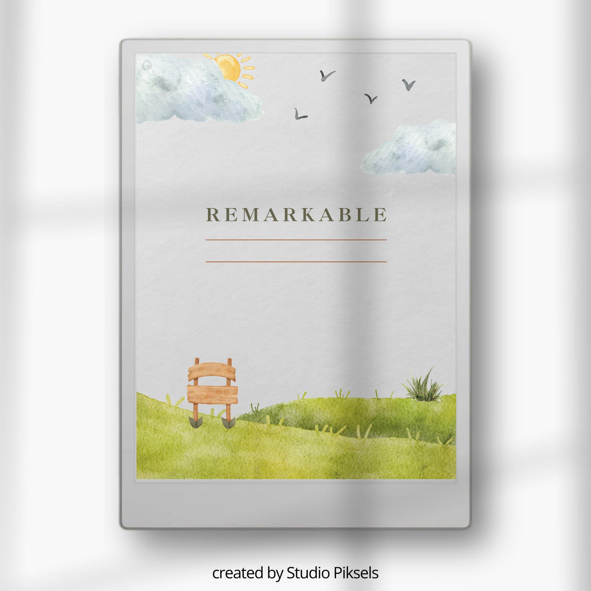 Sleep Screen for reMarkable Paper Pro With Serene Landscape
