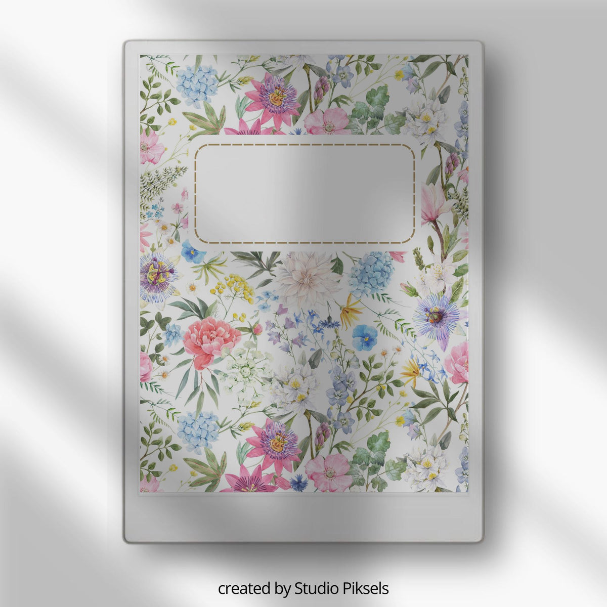 Artistic notebook cover bundle for the reMarkable Paper Pro featuring 13 colorful floral and botanical digital covers, planner aesthetics, and file organization layouts.