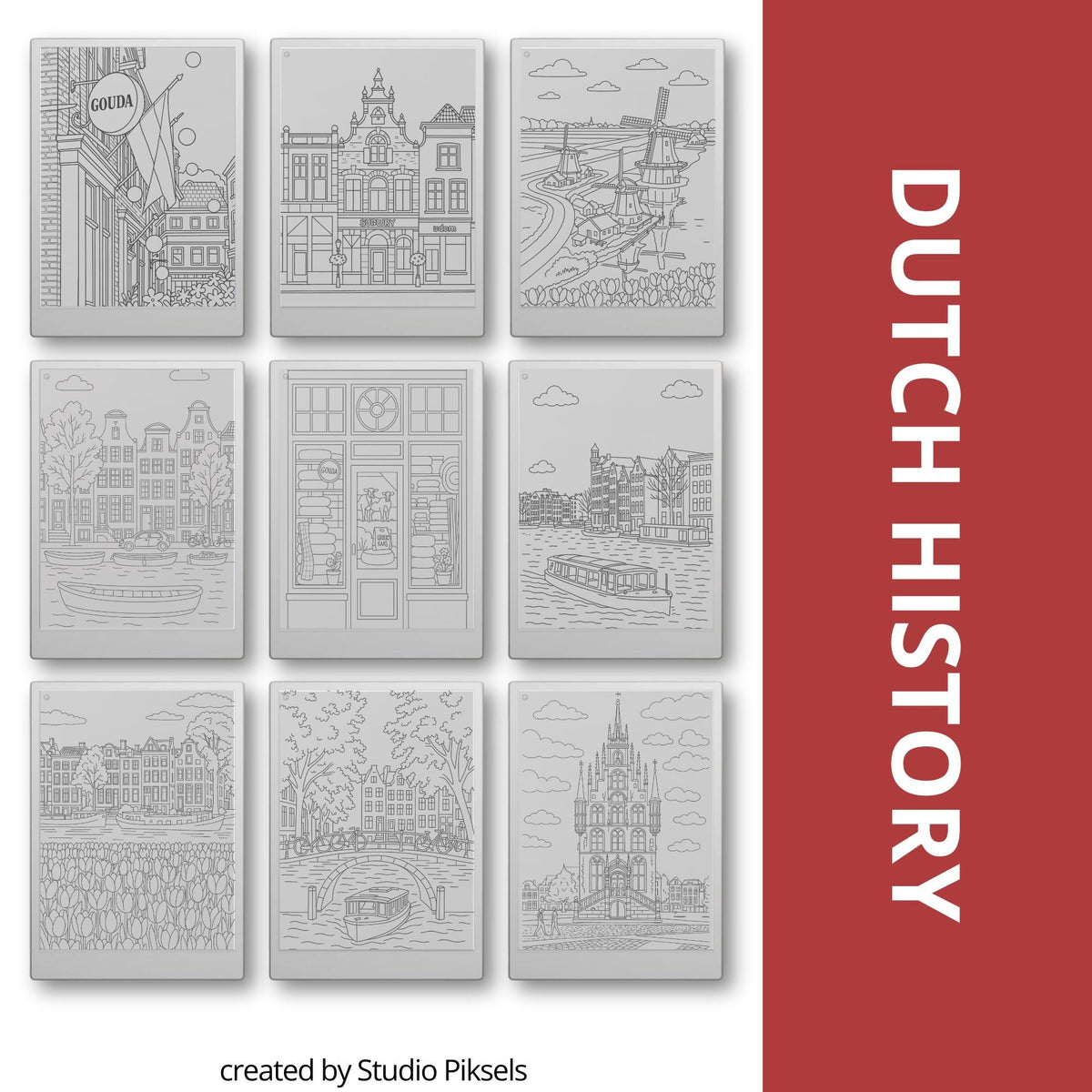 Trace your way through Europe with this calming Tracing Book Bundle, created especially for reMarkable. Inspired by real streets, villages, and coastal towns.