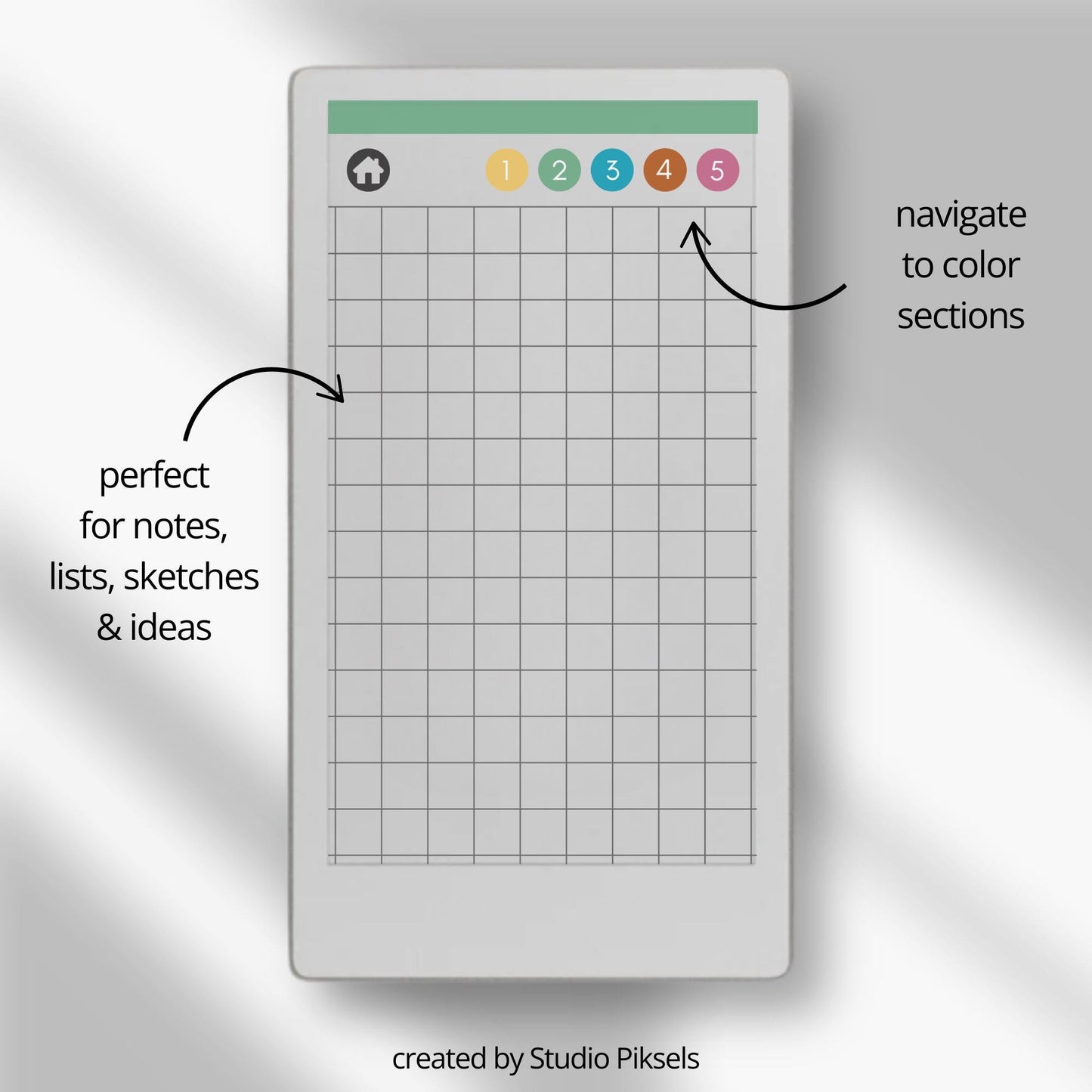 Graph Paper Notebook for reMarkable Paper Pro Move