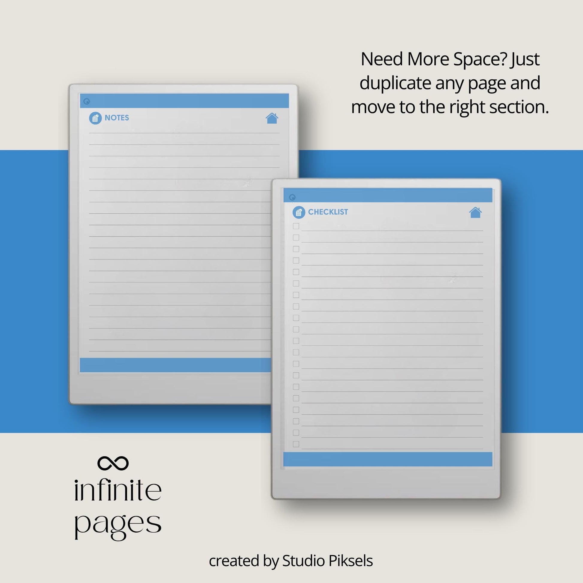 Habit Tracker for reMarkable Paper Pro: 52-Week Habit Planning Notebook with Weekly Habit Lists, Notes & Checklists