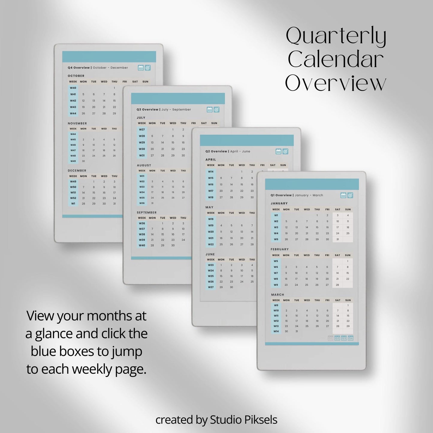 2026 hyperlinked planner for reMarkable Paper Pro Move with weekly and monthly planning pages.