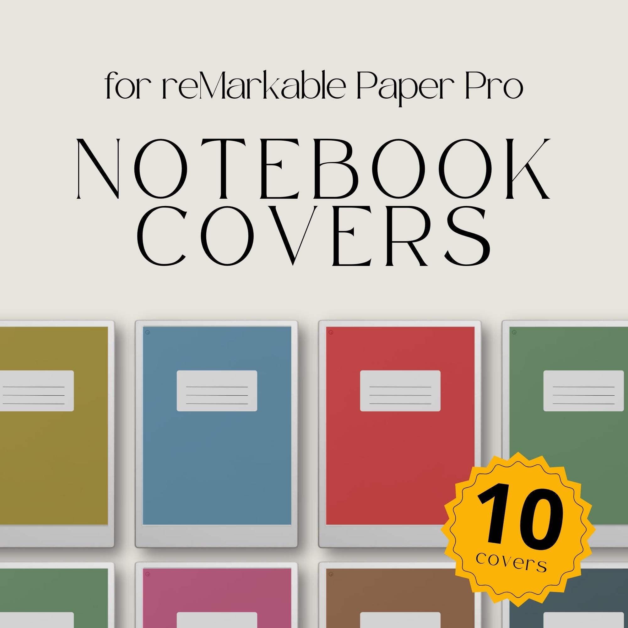Classic Color Notebook Cover Bundle for reMarkable Paper Pro – Studio ...