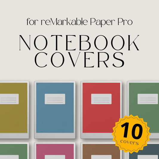 Classic Color Notebook Cover Bundle for reMarkable Paper Pro