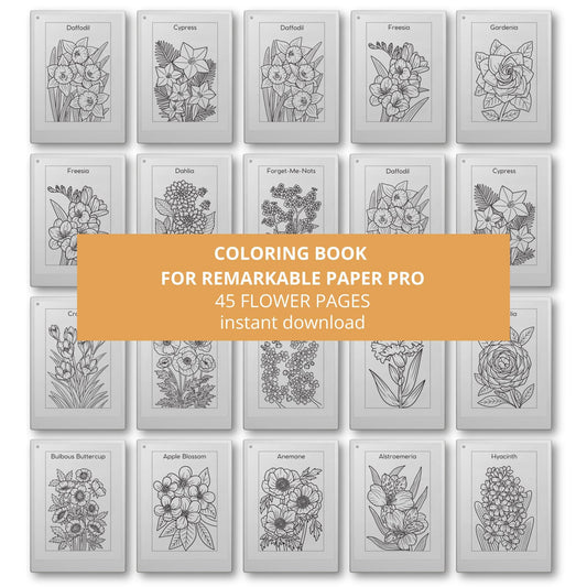 Mindful Coloring Book for reMarkable Paper Pro