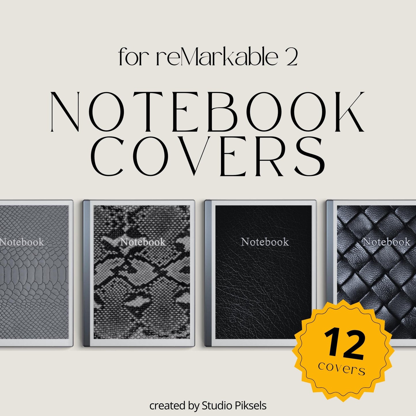 Leather Notebook Cover for reMarkable
