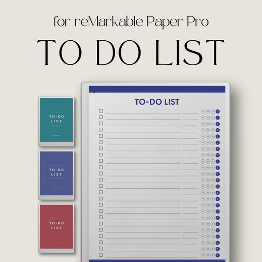 To do list notebook for reMarkable Paper Pro with hyperlinked tasks and linked notes pages.