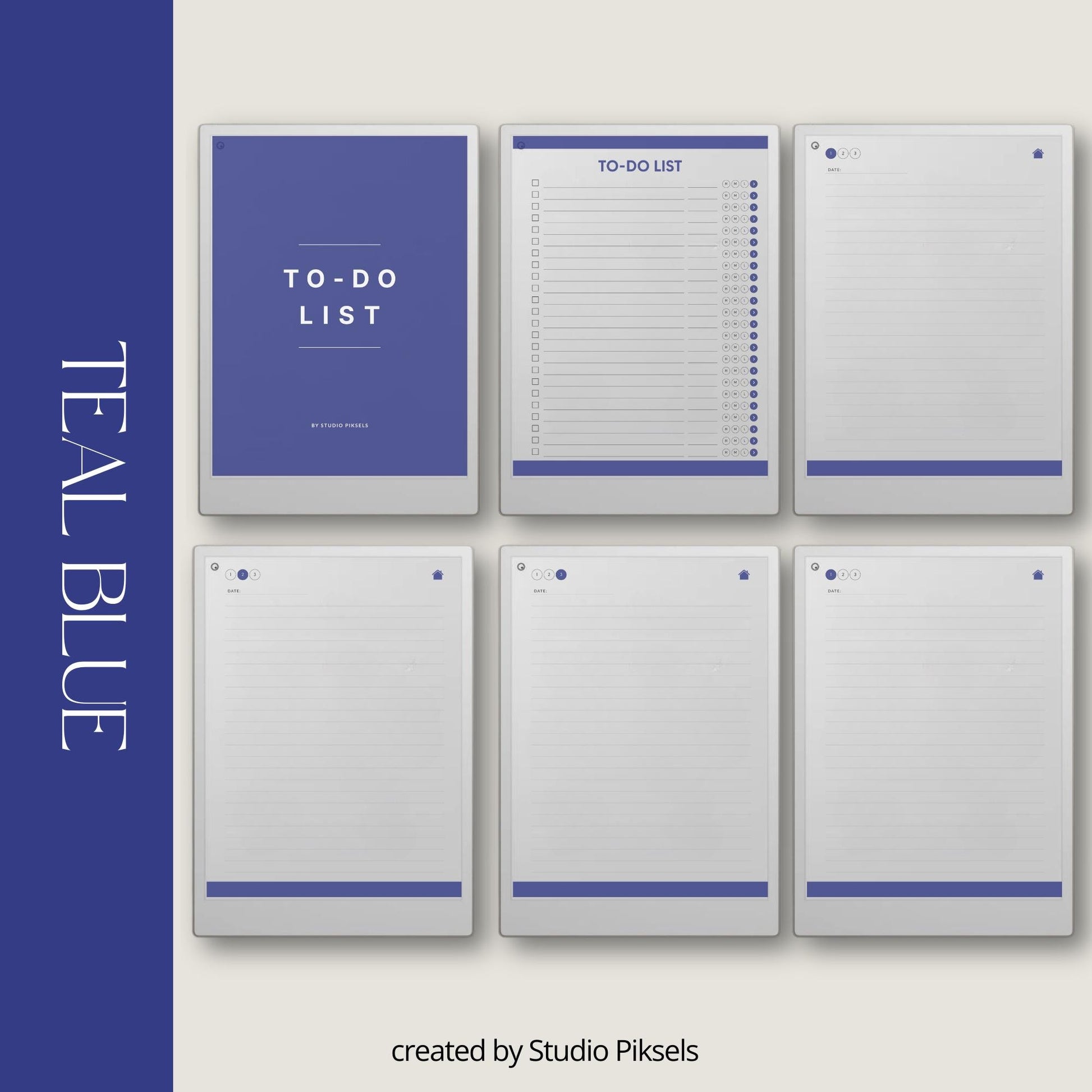 To do list notebook for reMarkable Paper Pro with hyperlinked tasks and linked notes pages.