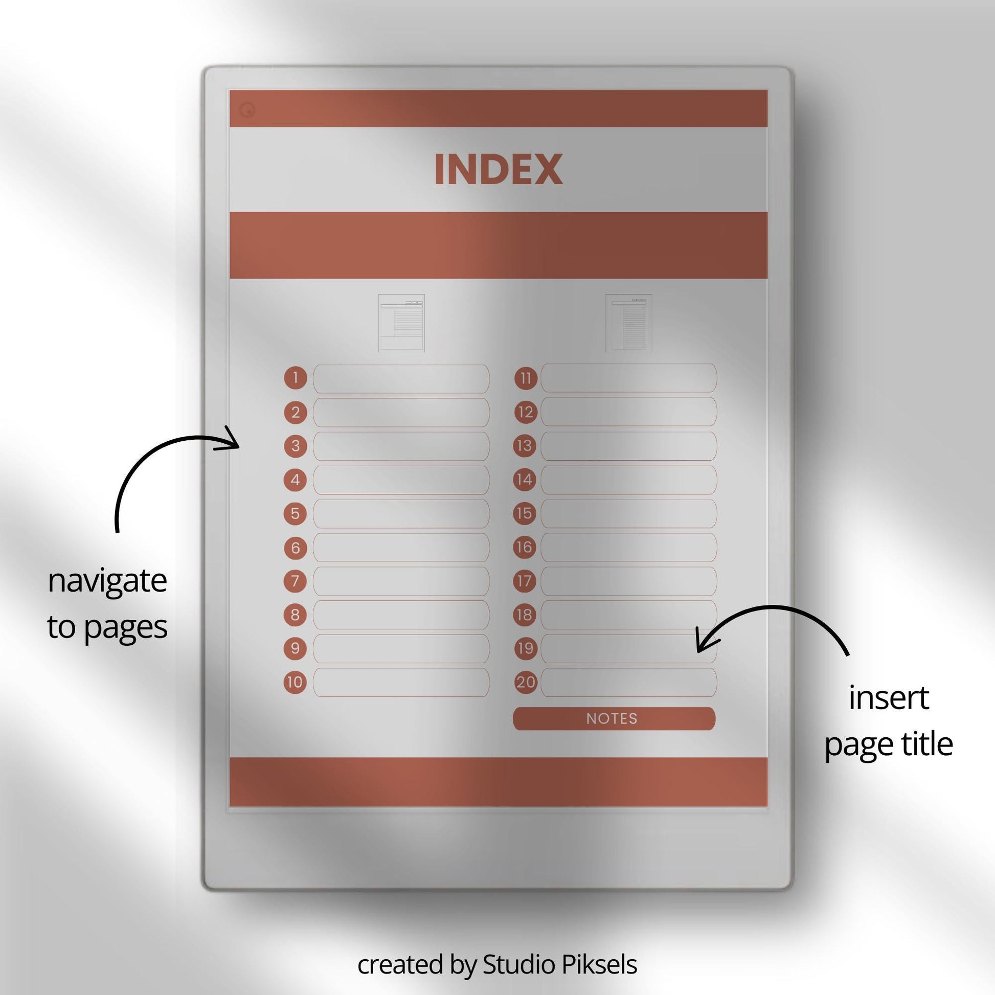 Cornell notebooks for reMarkable Paper Pro with hyperlinked index, 100 Cornell note pages, and three distinct cover designs.