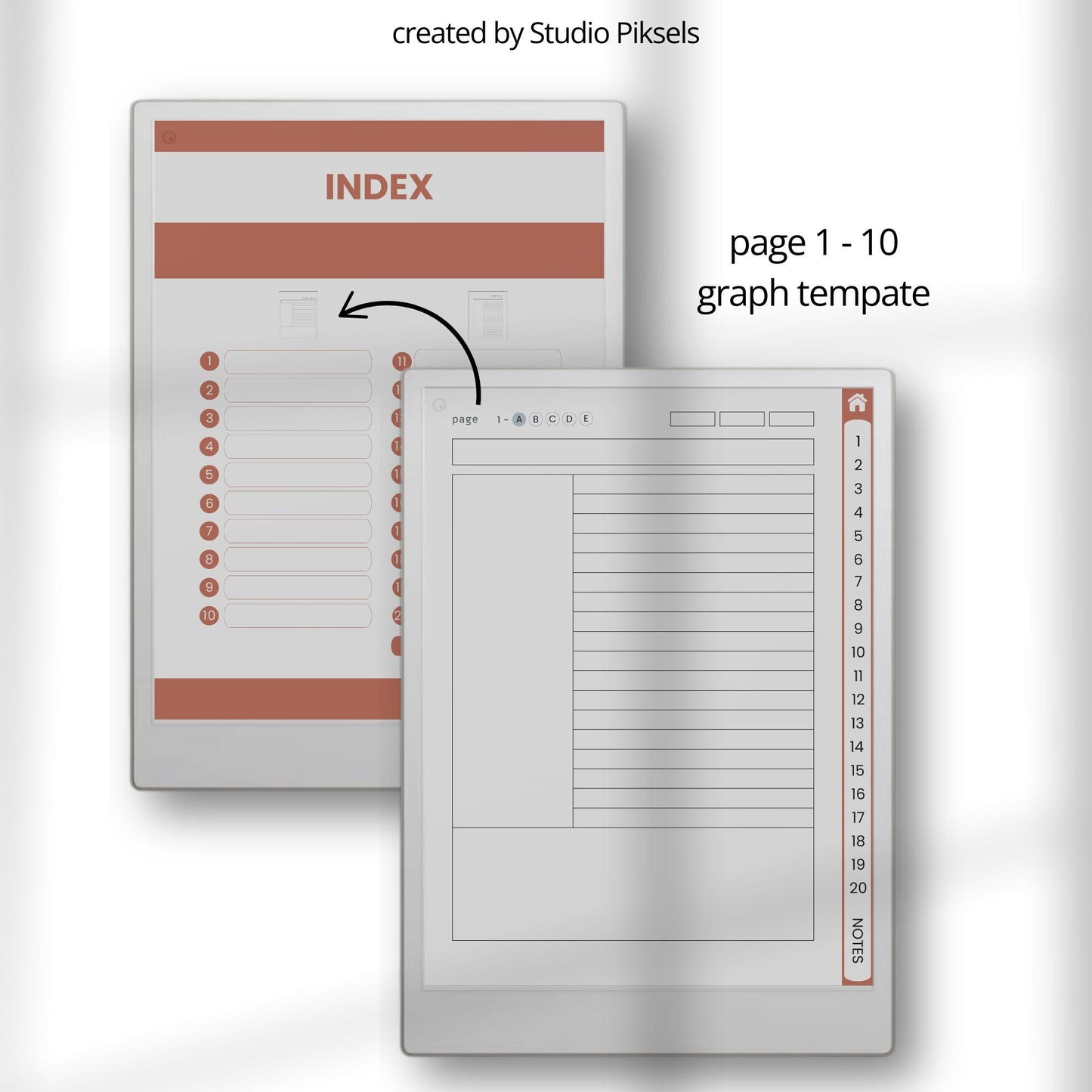 Cornell notebooks for reMarkable Paper Pro with hyperlinked index, 100 Cornell note pages, and three distinct cover designs.