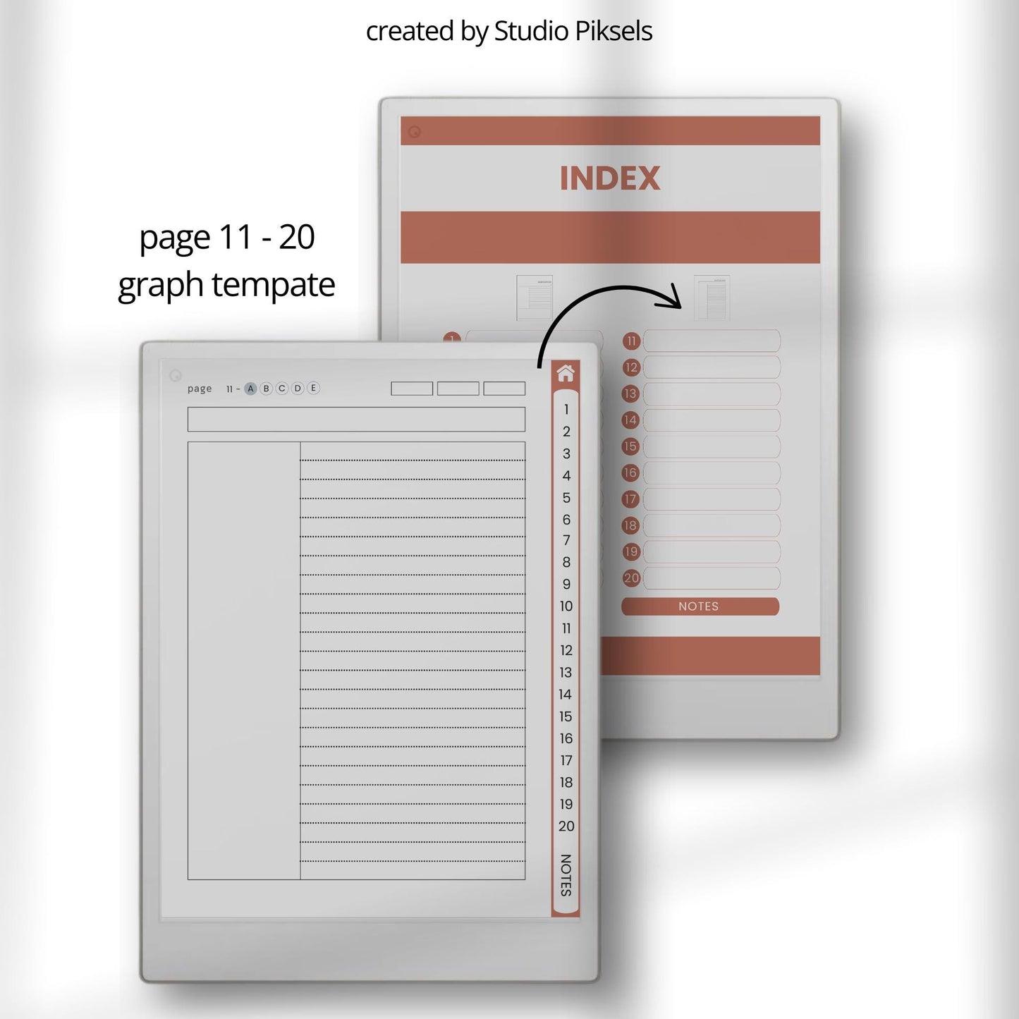 Cornell notebooks for reMarkable Paper Pro with hyperlinked index, 100 Cornell note pages, and three distinct cover designs.