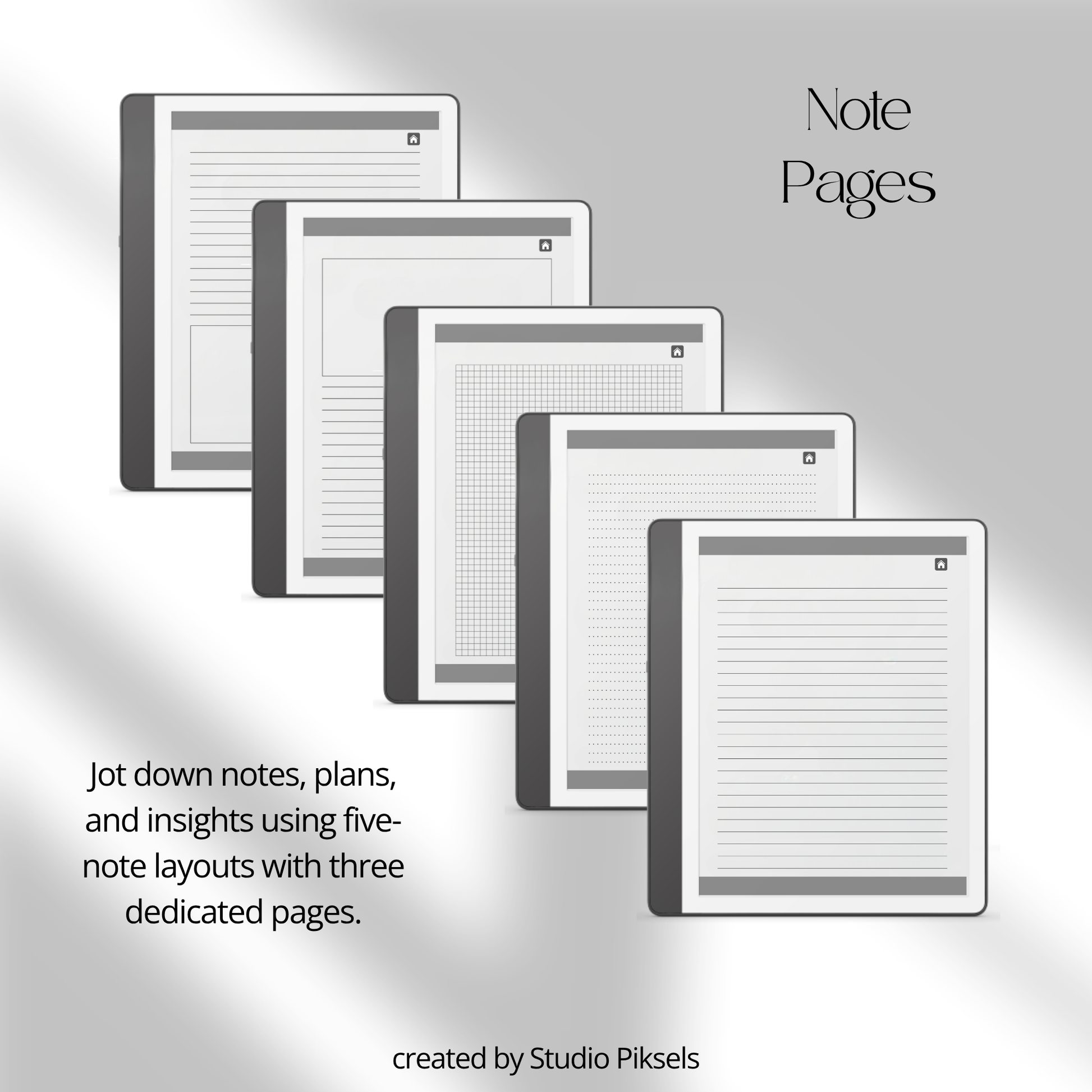 30-Day Bible Study Journal for Kindle Scribe featuring daily SOAP Bible study, devotional journal pages, prayer notes, and monochrome hyperlinked PDF layouts.