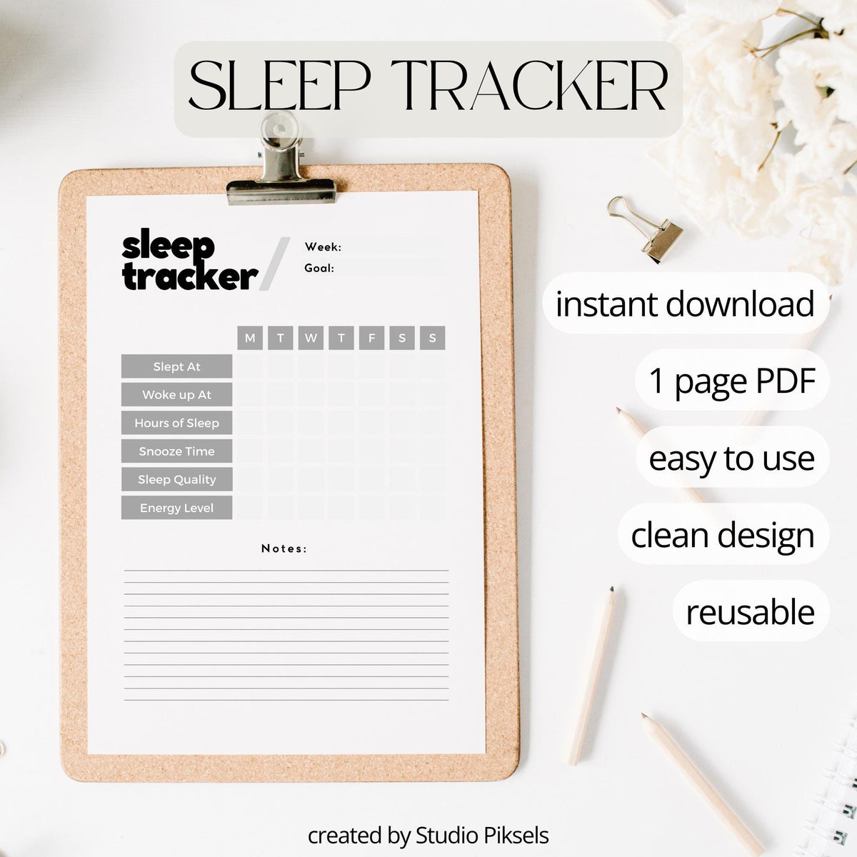 Sleep Tracker Template