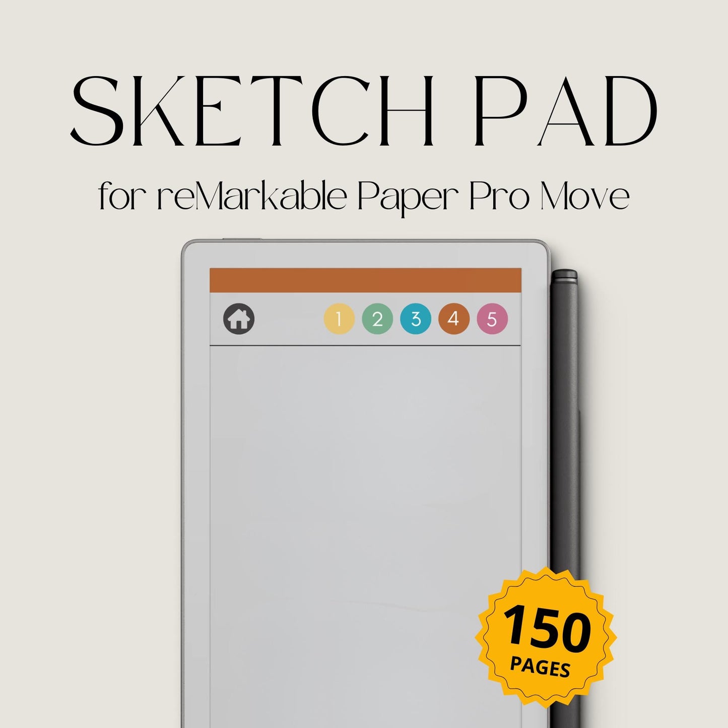 Sketch Pad for reMarkable Paper Pro Move