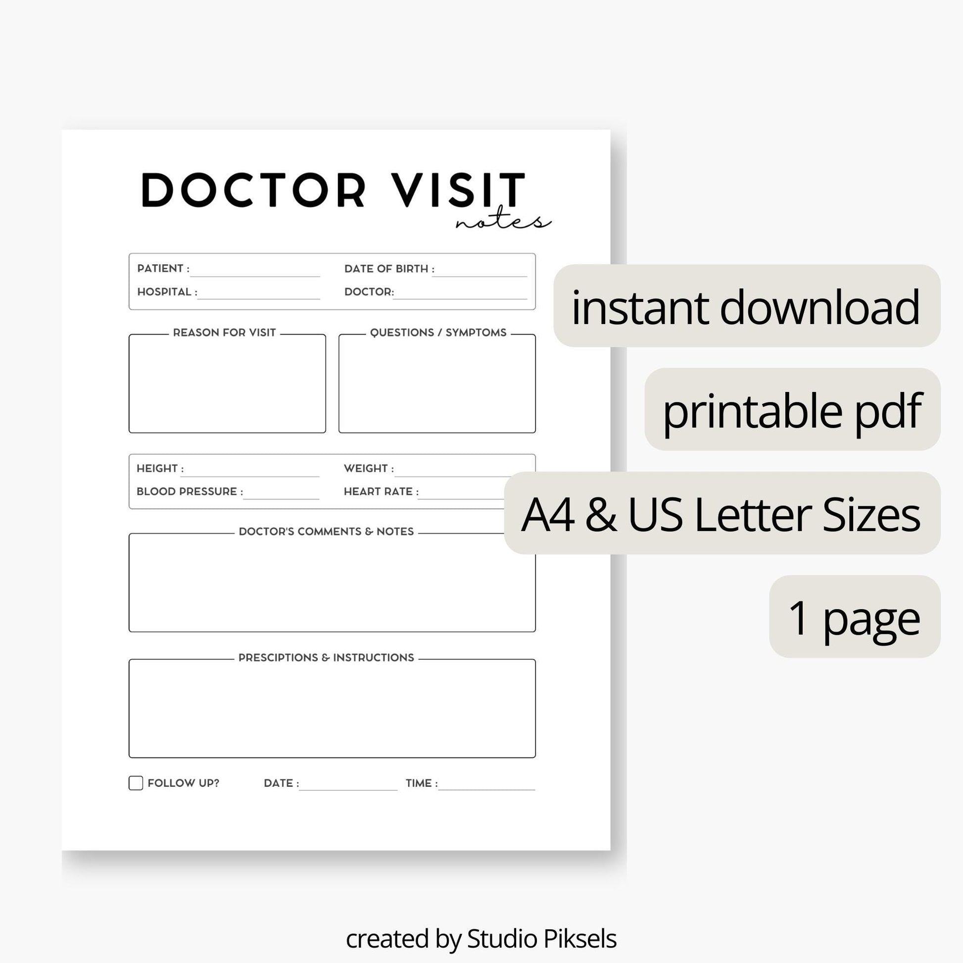 Doctor Visit Notes
