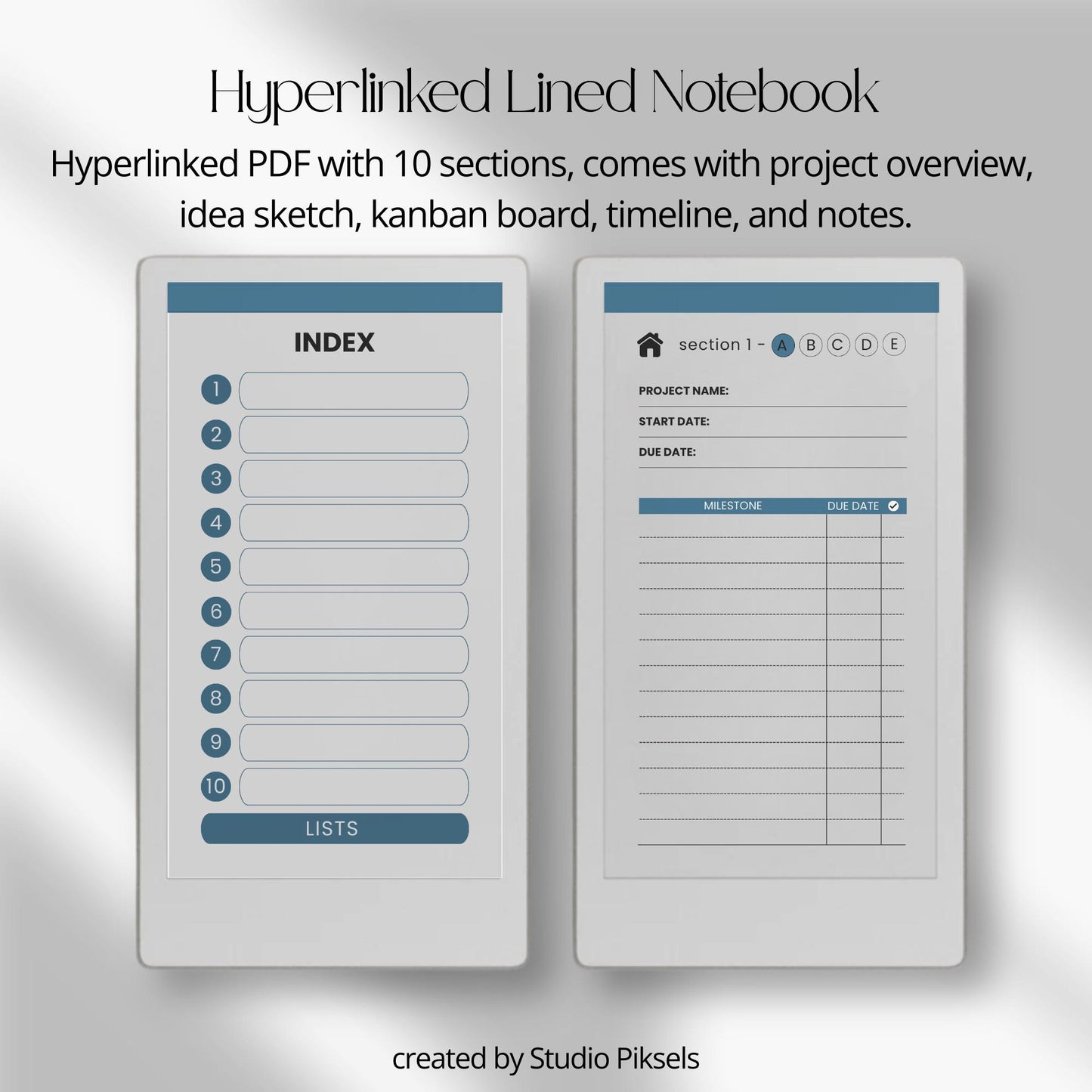 Project Planner for reMarkable Paper Pro Move