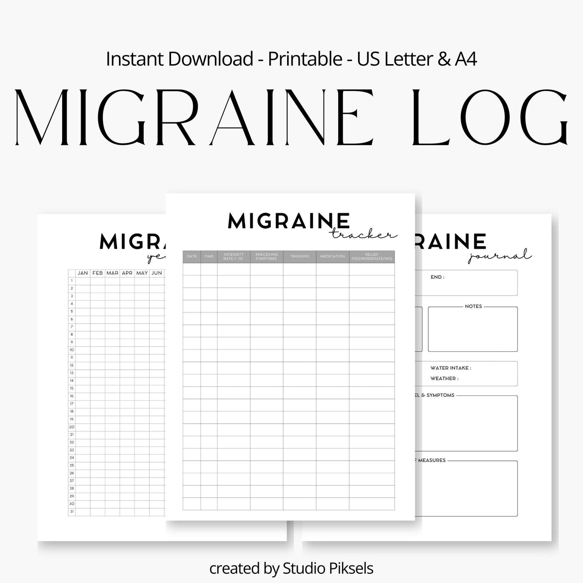 Migraine Tracker & Journal