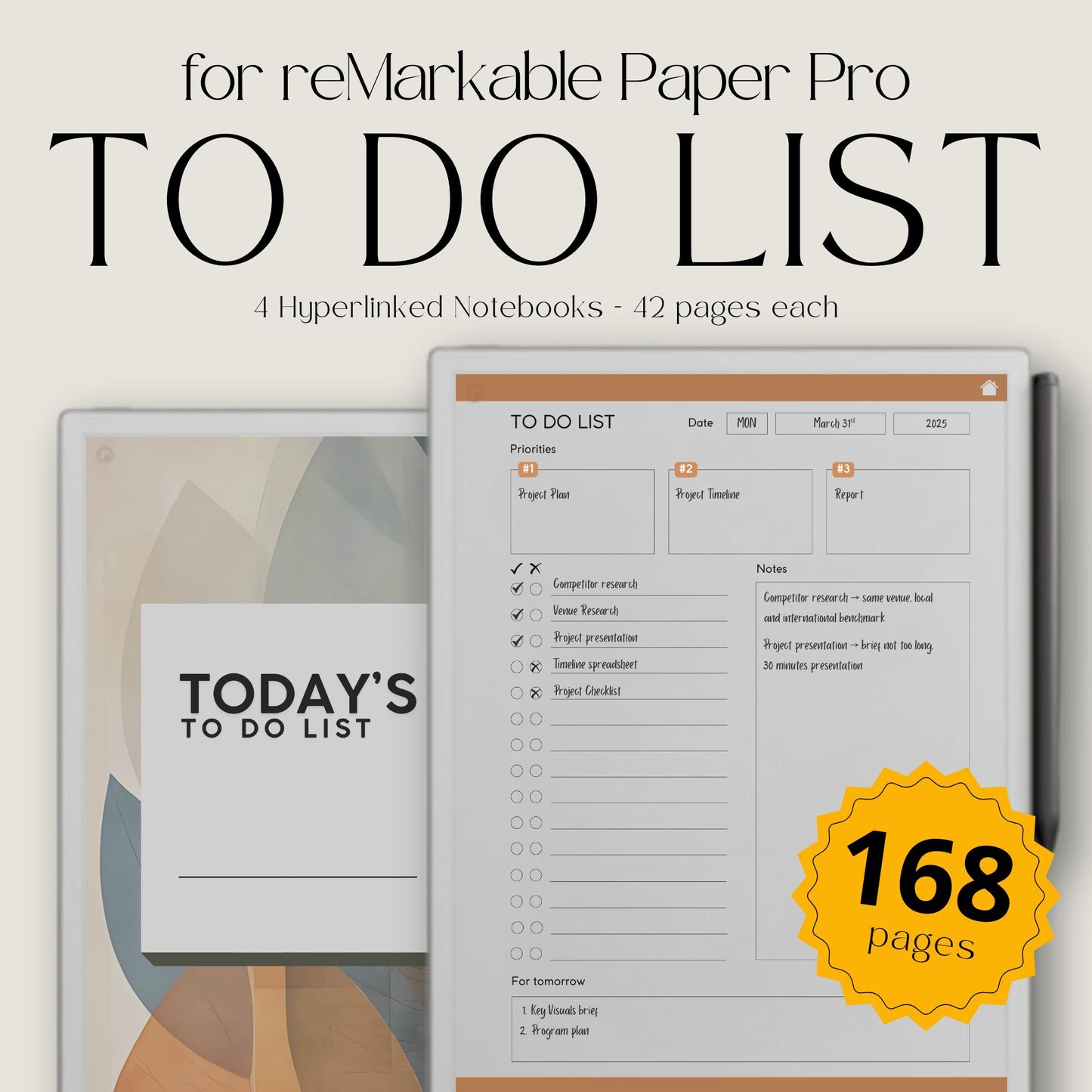 Digital contact book bundle for reMarkable Paper Pro in five colors.