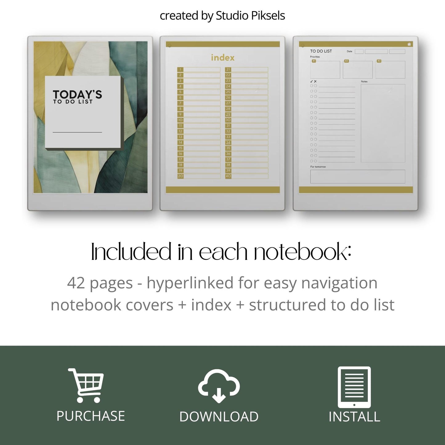 Digital contact book bundle for reMarkable Paper Pro in five colors.