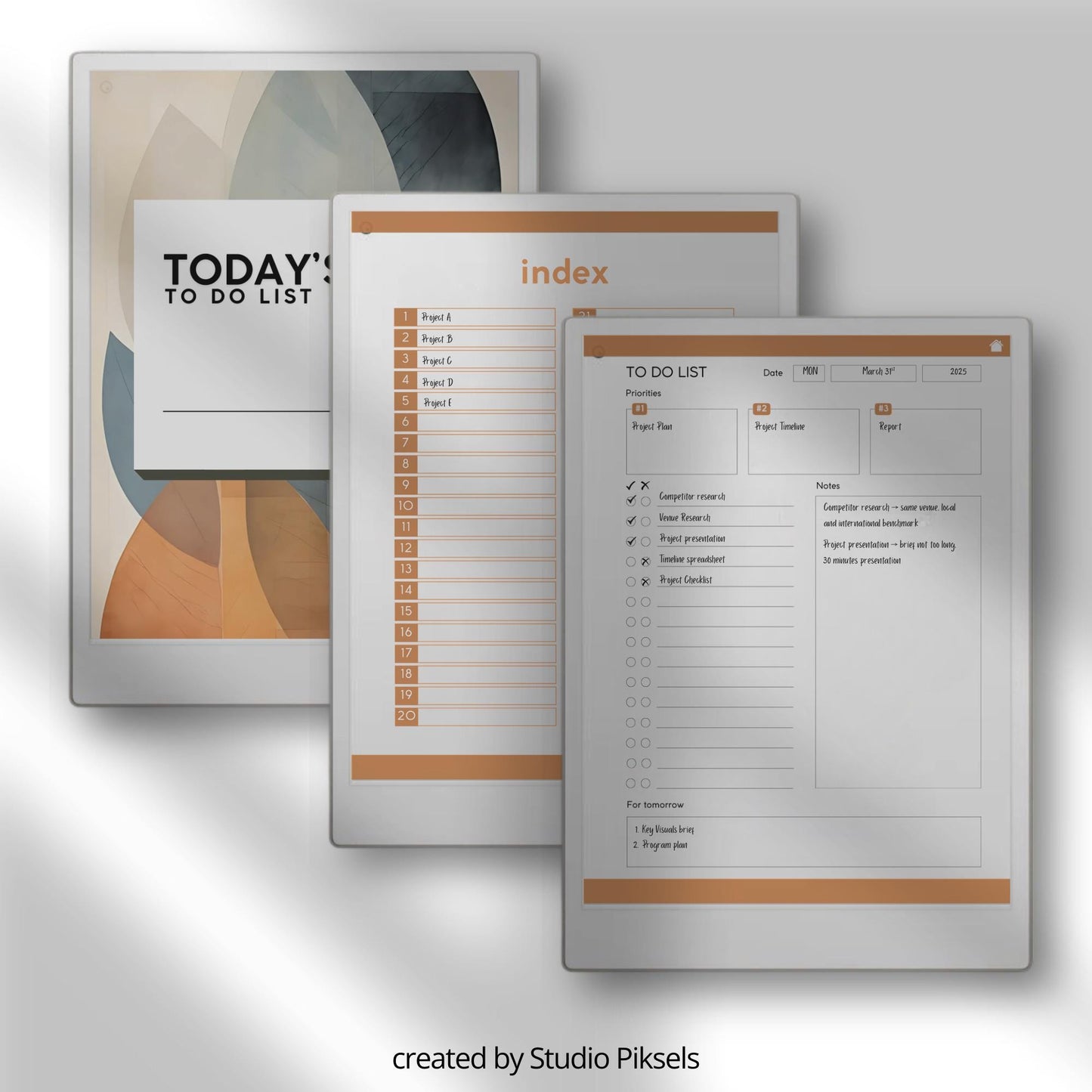 Digital contact book bundle for reMarkable Paper Pro in five colors.