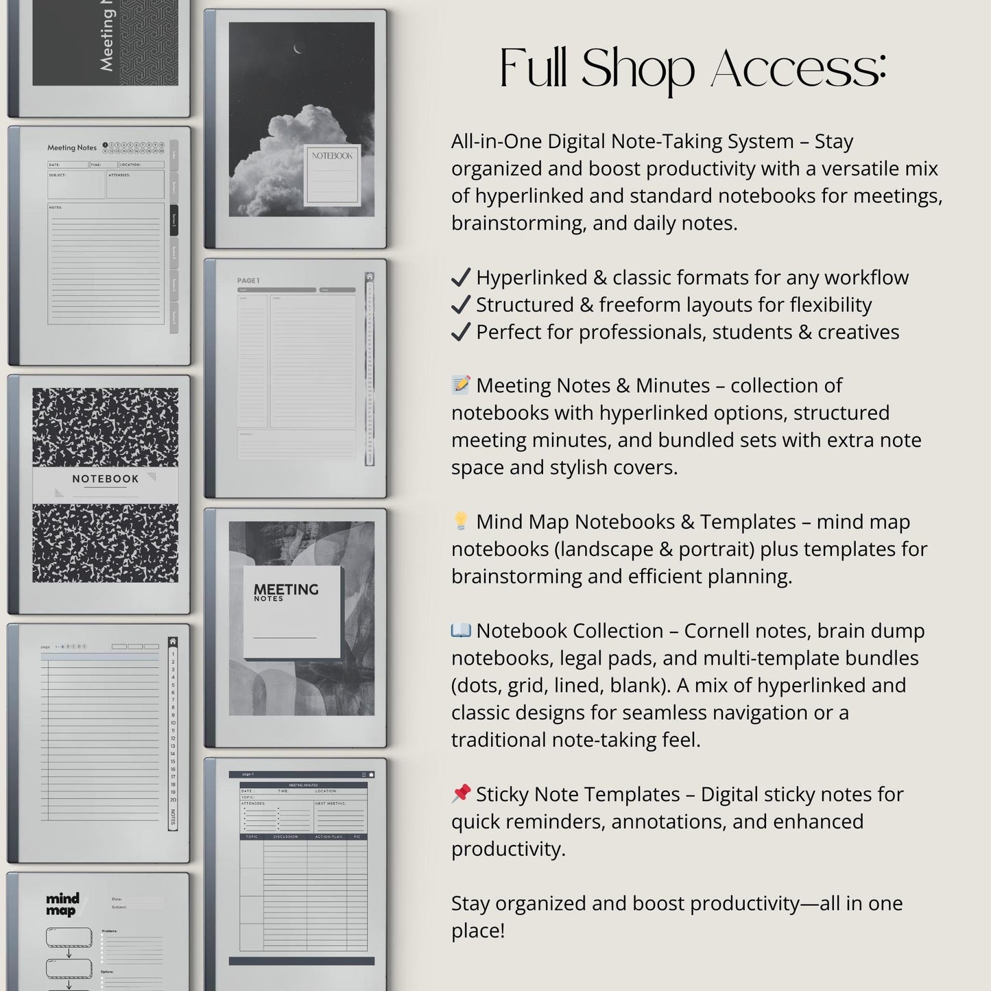 Full Shop Access for reMarkable 2 Collection