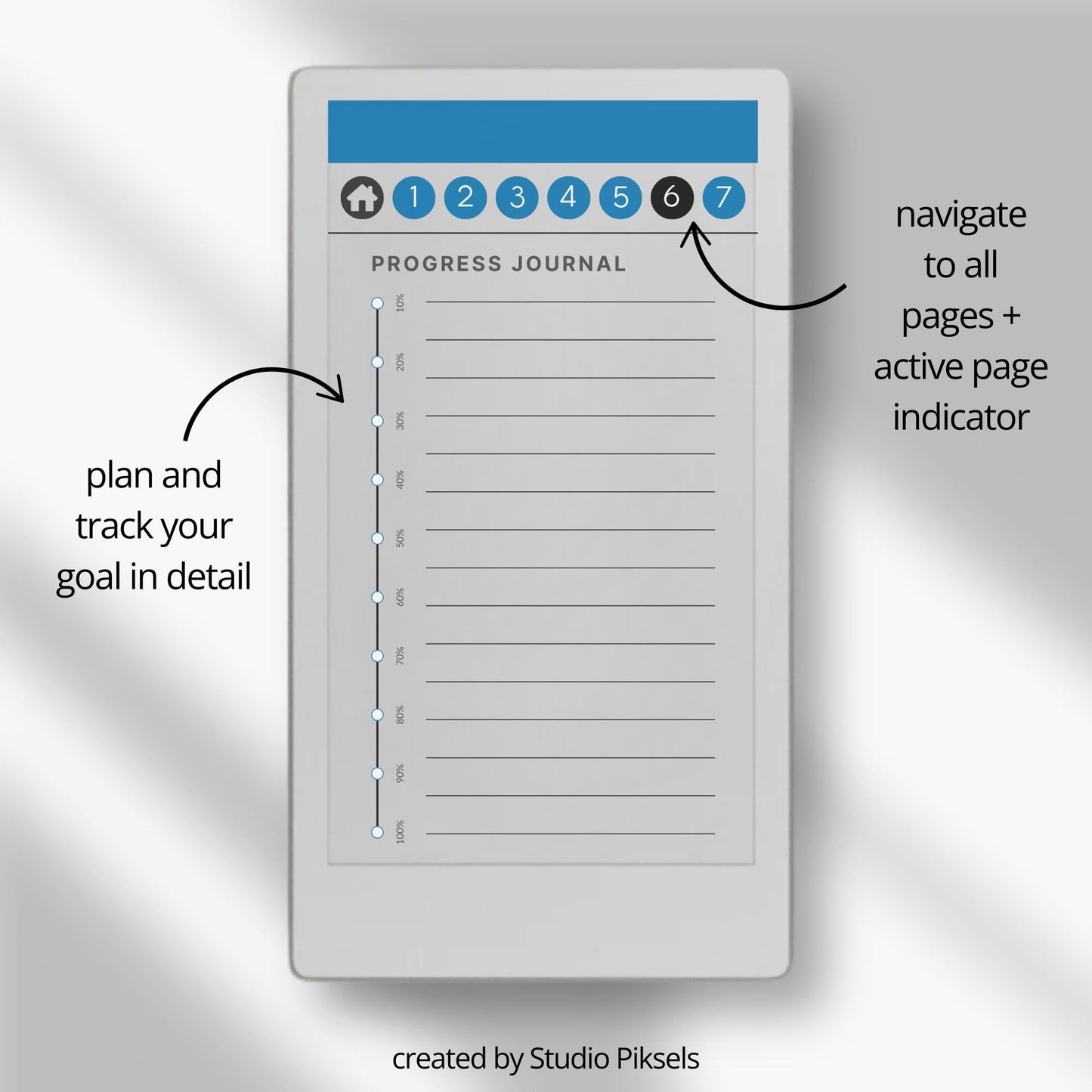 Project & Goal Planner for reMarkable Paper Pro Move