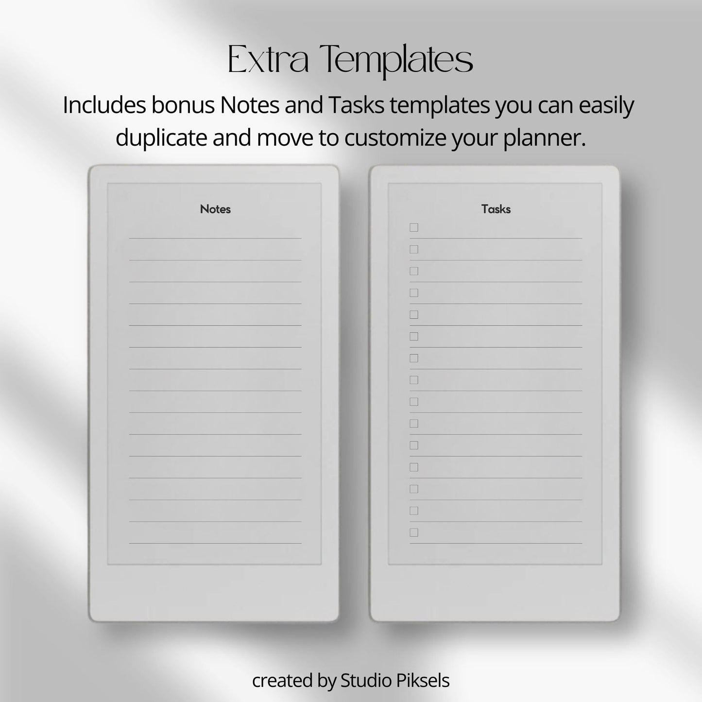 Daily planners for reMarkable Paper Pro Move with hourly schedule pages.