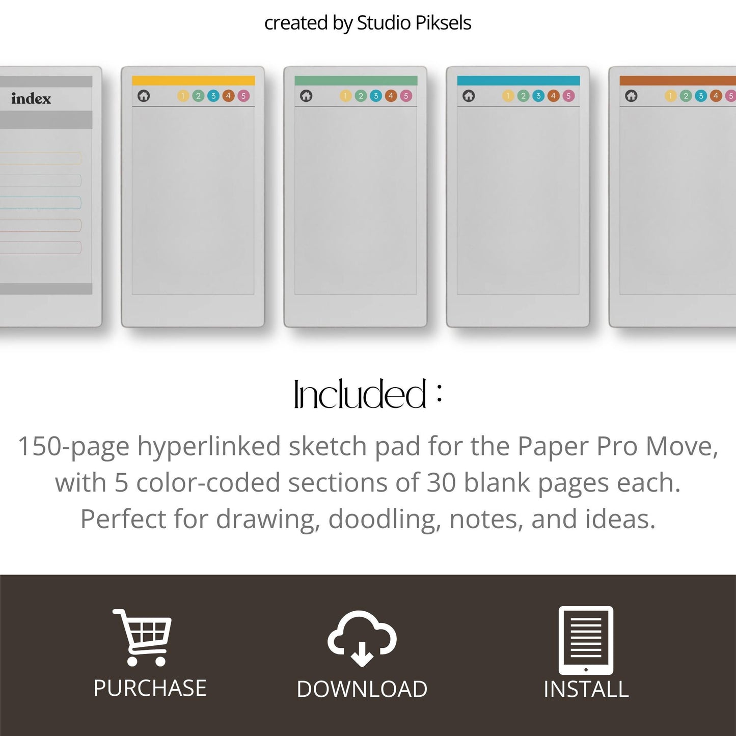 Sketch Pad for reMarkable Paper Pro Move