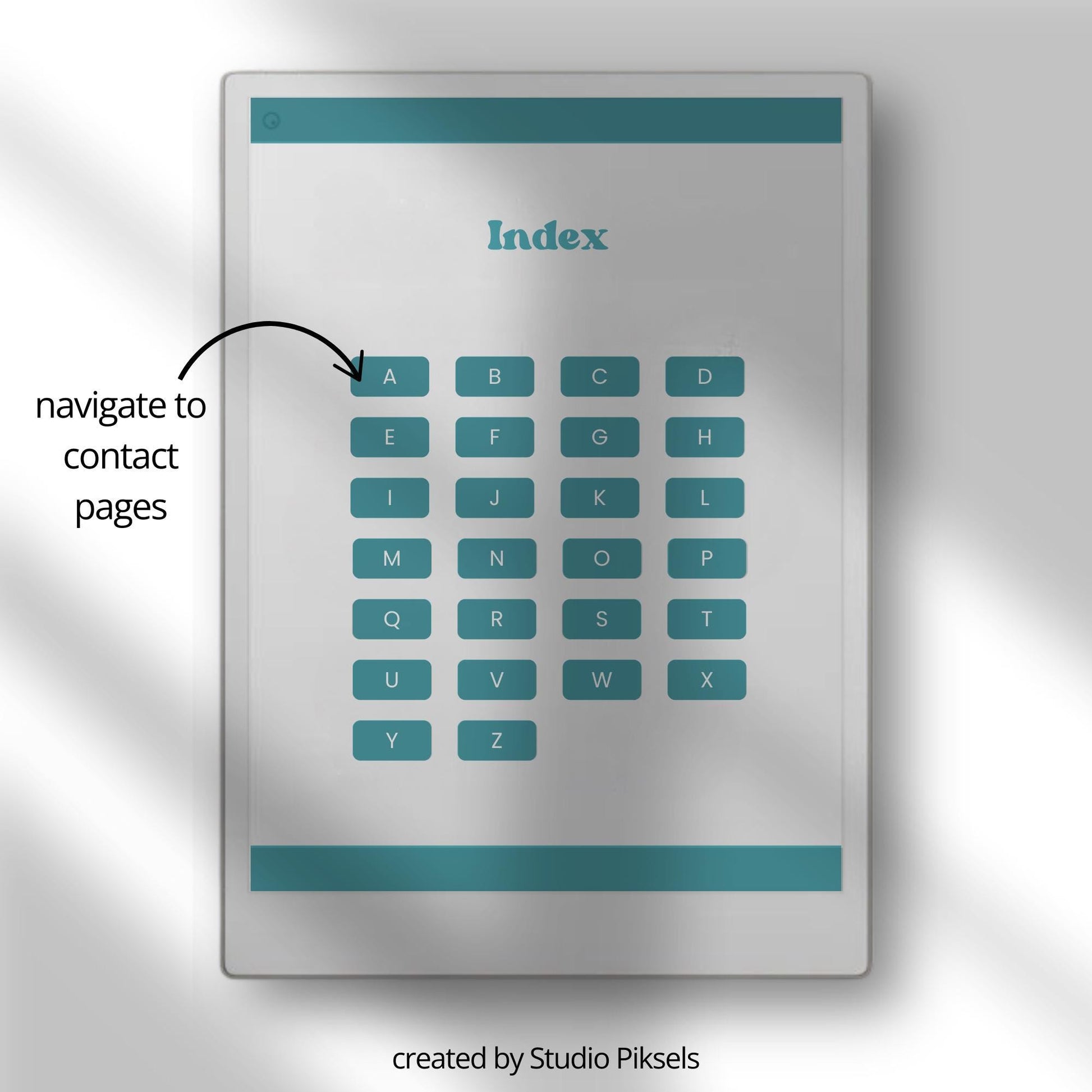 Digital contact book bundle for reMarkable Paper Pro in five colors.