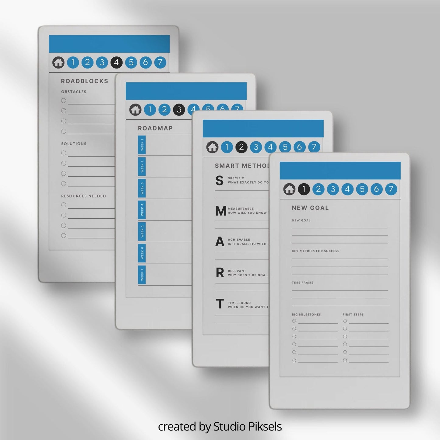 Project & Goal Planner for reMarkable Paper Pro Move