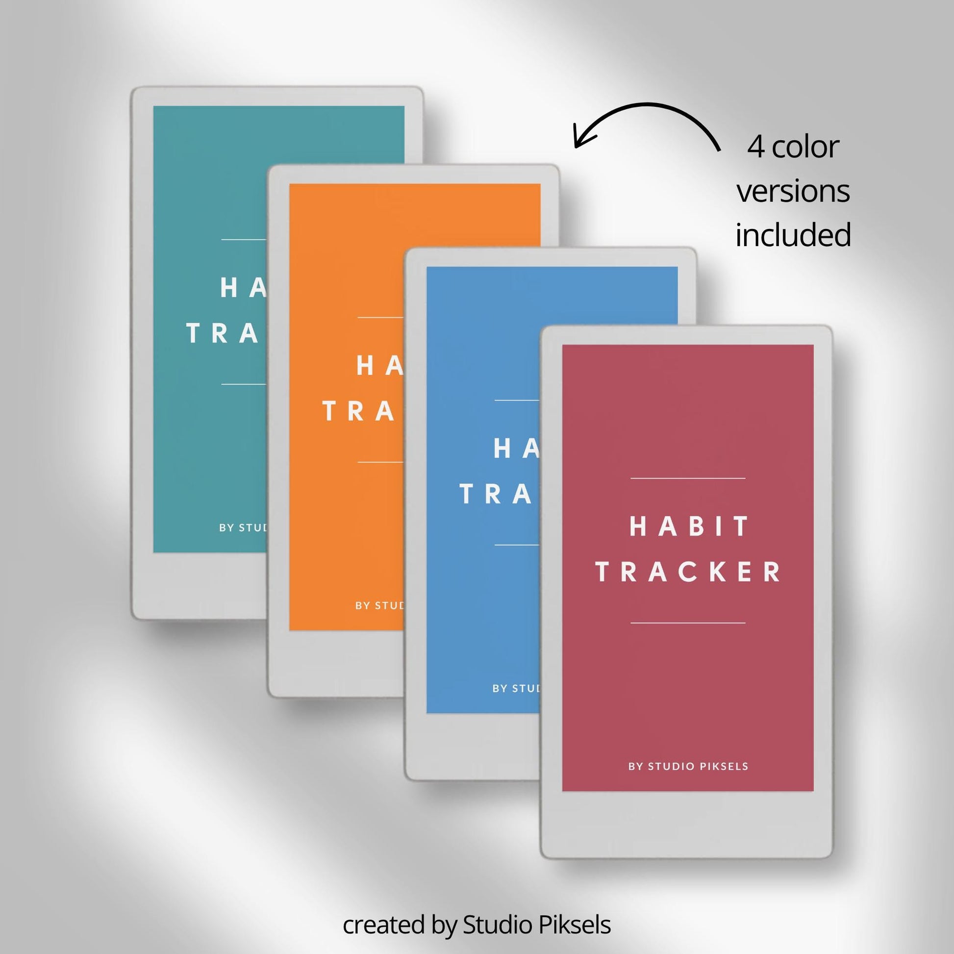 Fifty-two week hyperlinked habit tracker for reMarkable Paper Pro Move with weekly habit checklists and clean minimalist layout.