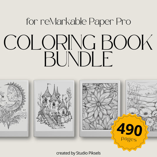 Calming Coloring Book Bundle for reMarkable