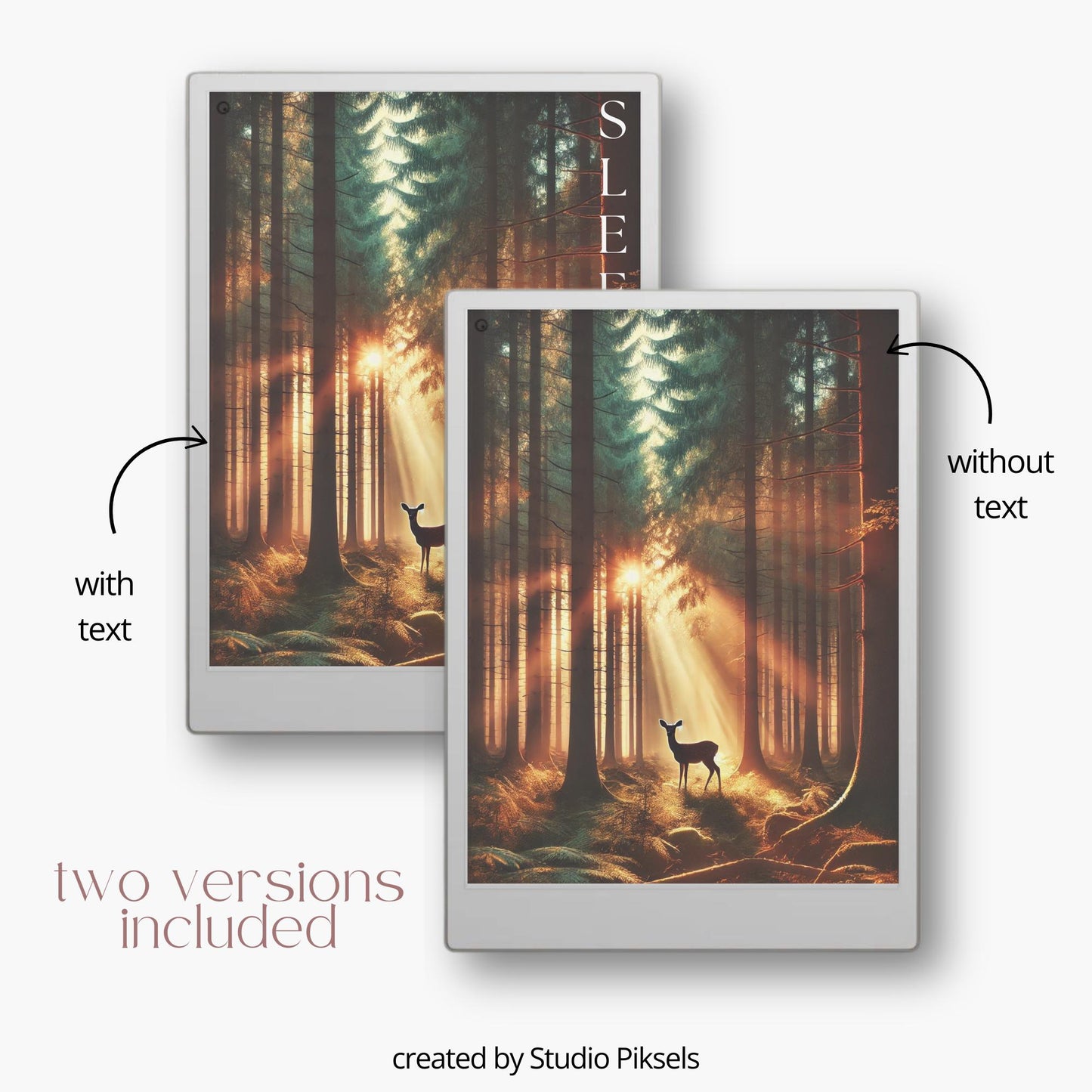 Forest Scenes Sleep Screen Bundle for reMarkable Paper Pro
