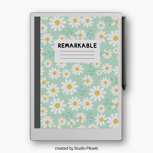 Sleep Screen for reMarkable Paper Pro With Daisy Design