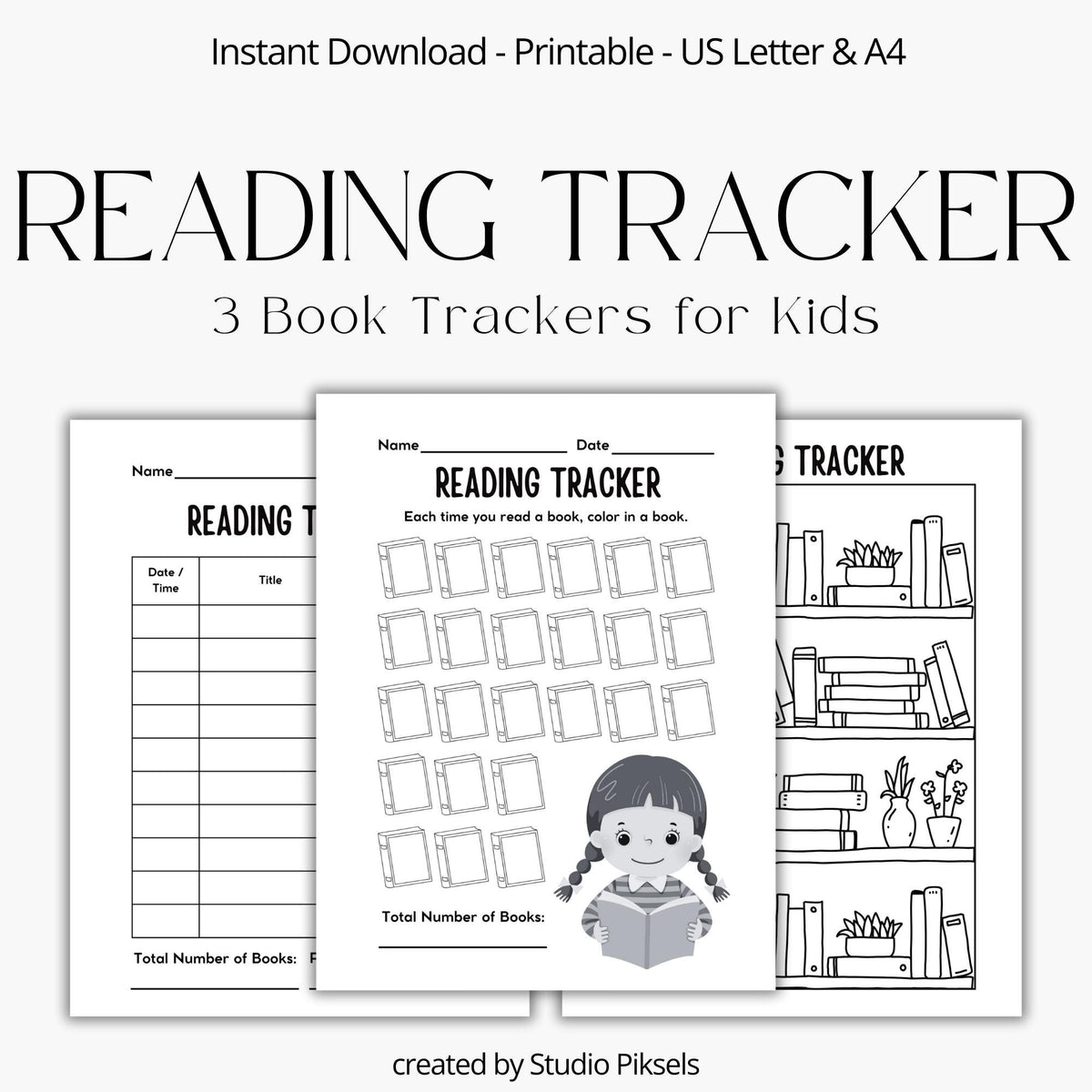 Reading Tracker for Kids PDF