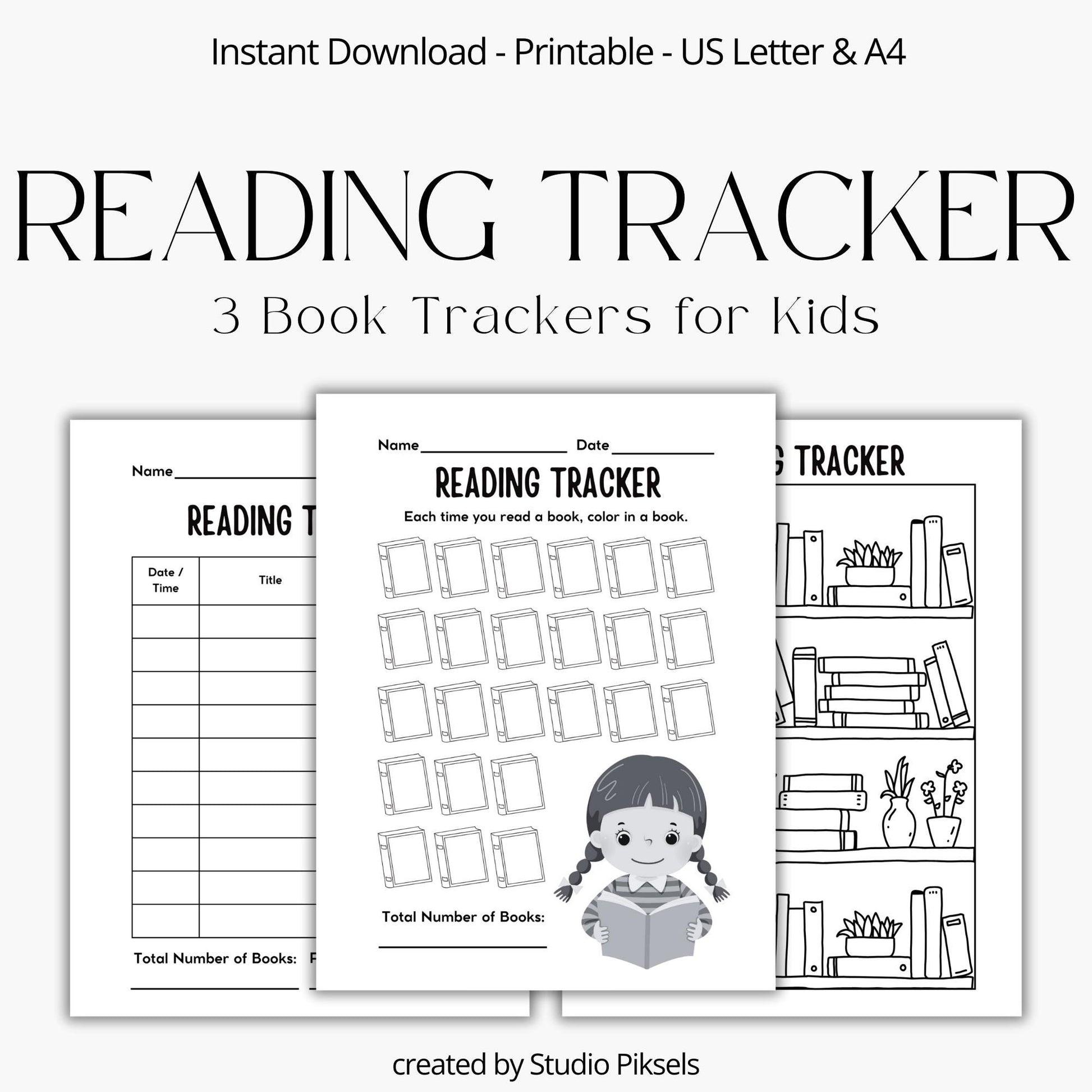 Reading Tracker for Kids PDF