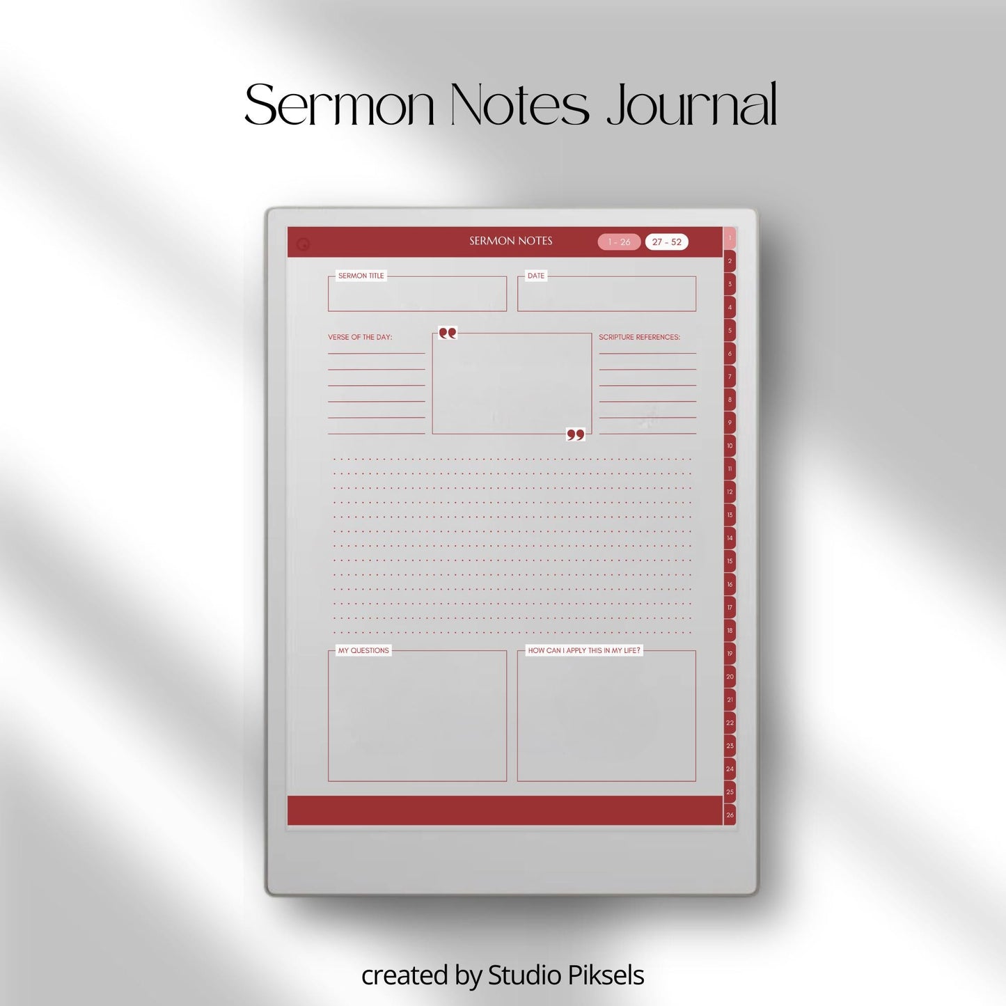 Bible Study Bundle for reMarkable Paper Pro