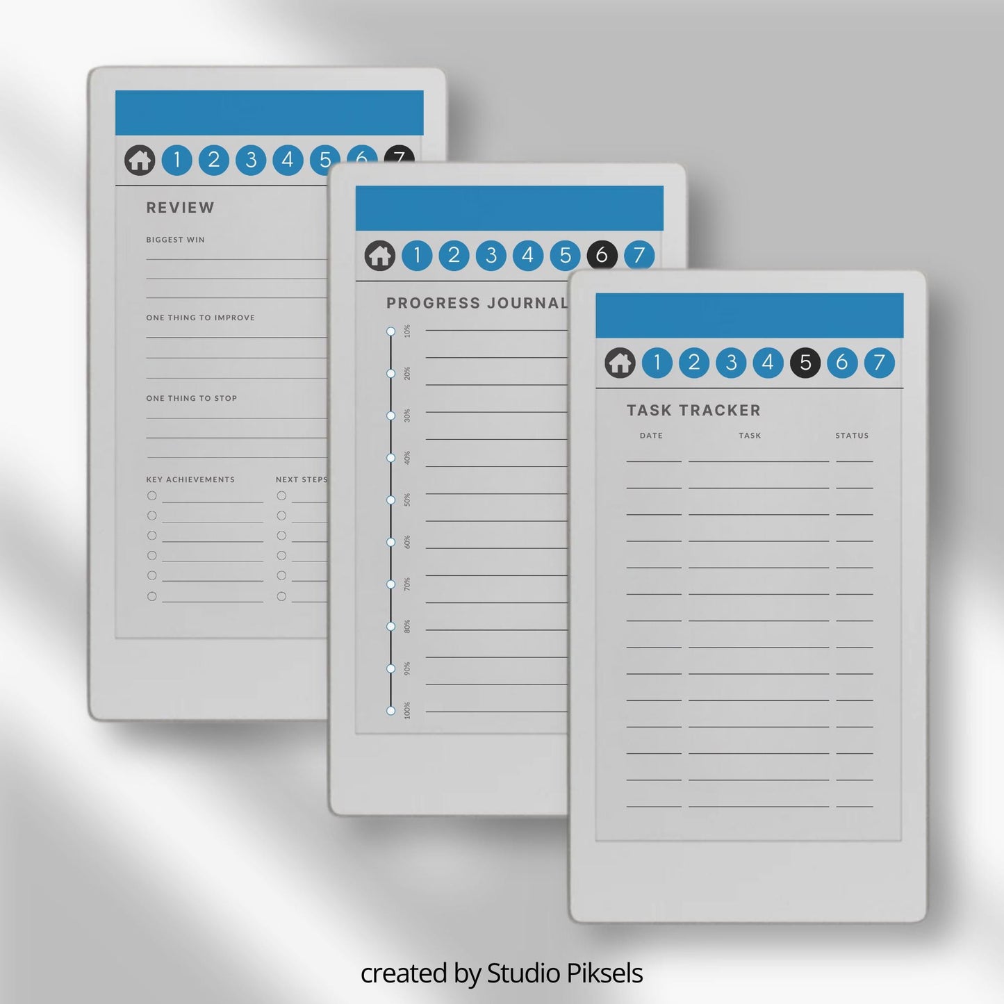 Project & Goal Planner for reMarkable Paper Pro Move