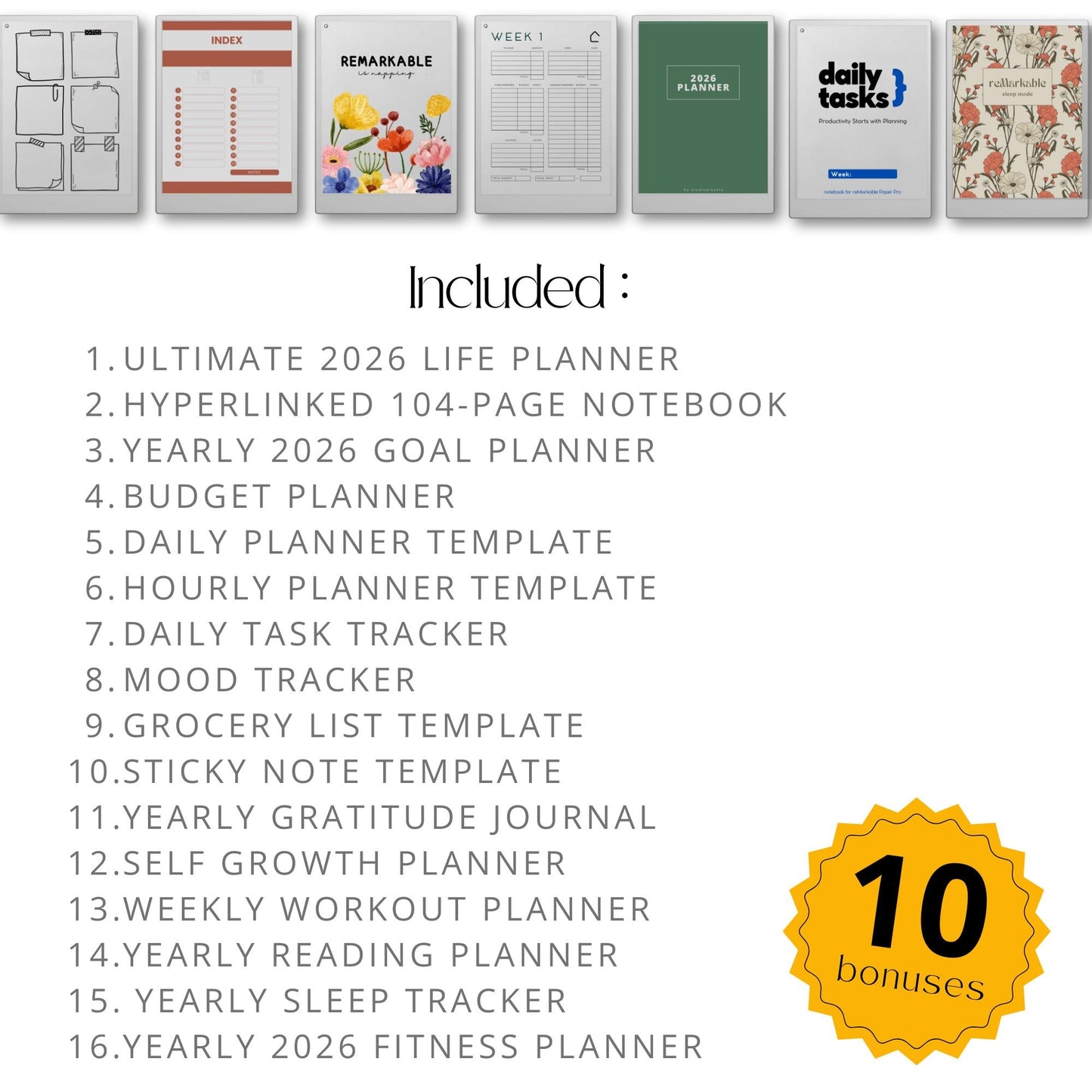 Ultimate Template Bundle for reMarkable Paper Pro