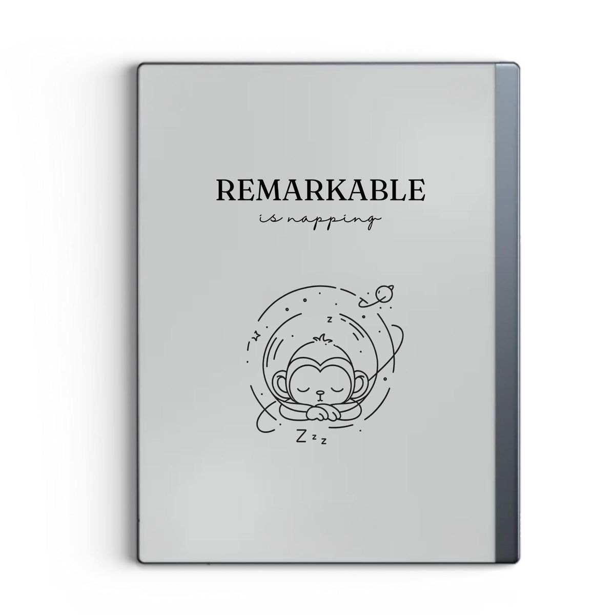 Sleep Screen for reMarkable With Space Monkey