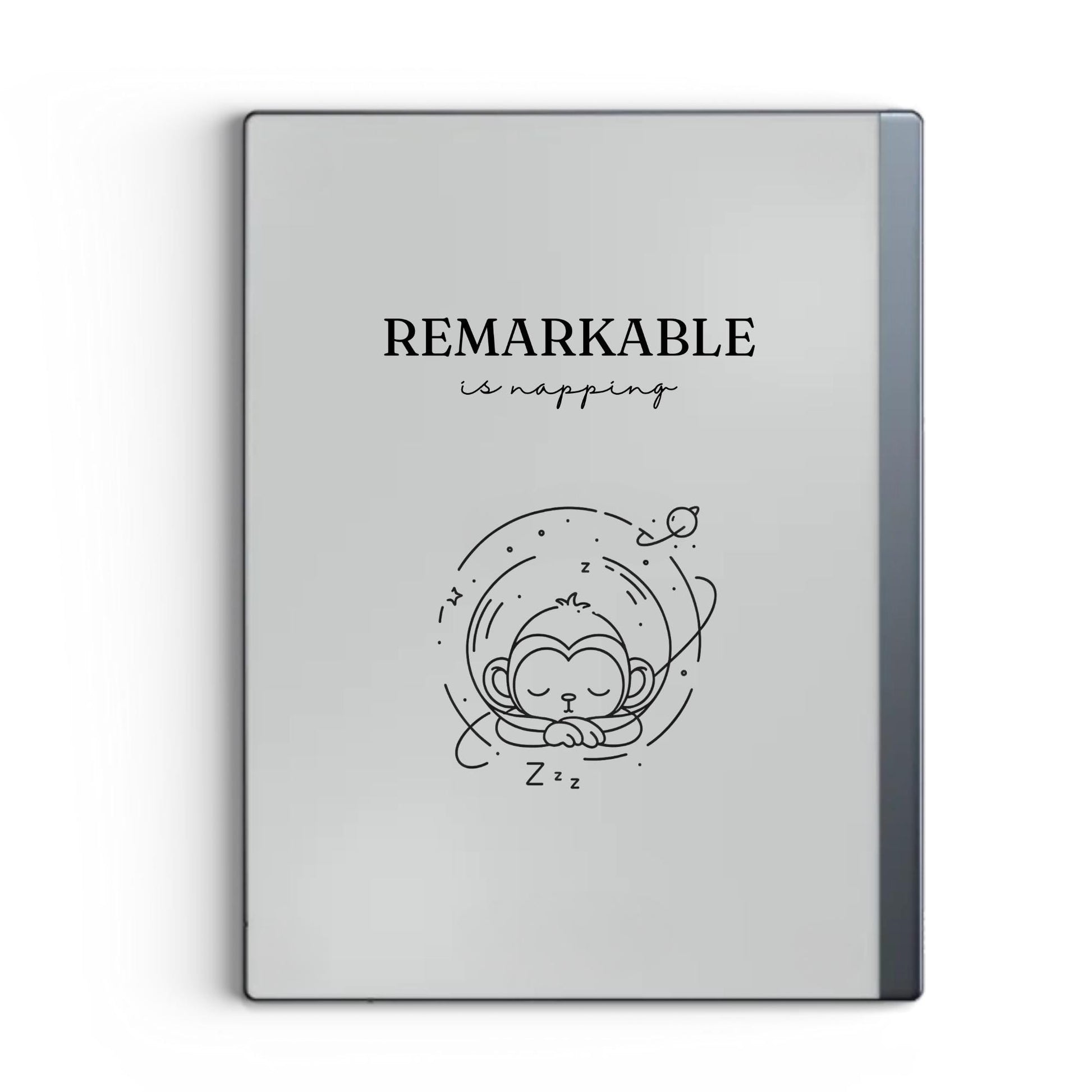 Sleep Screen for reMarkable With Space Monkey
