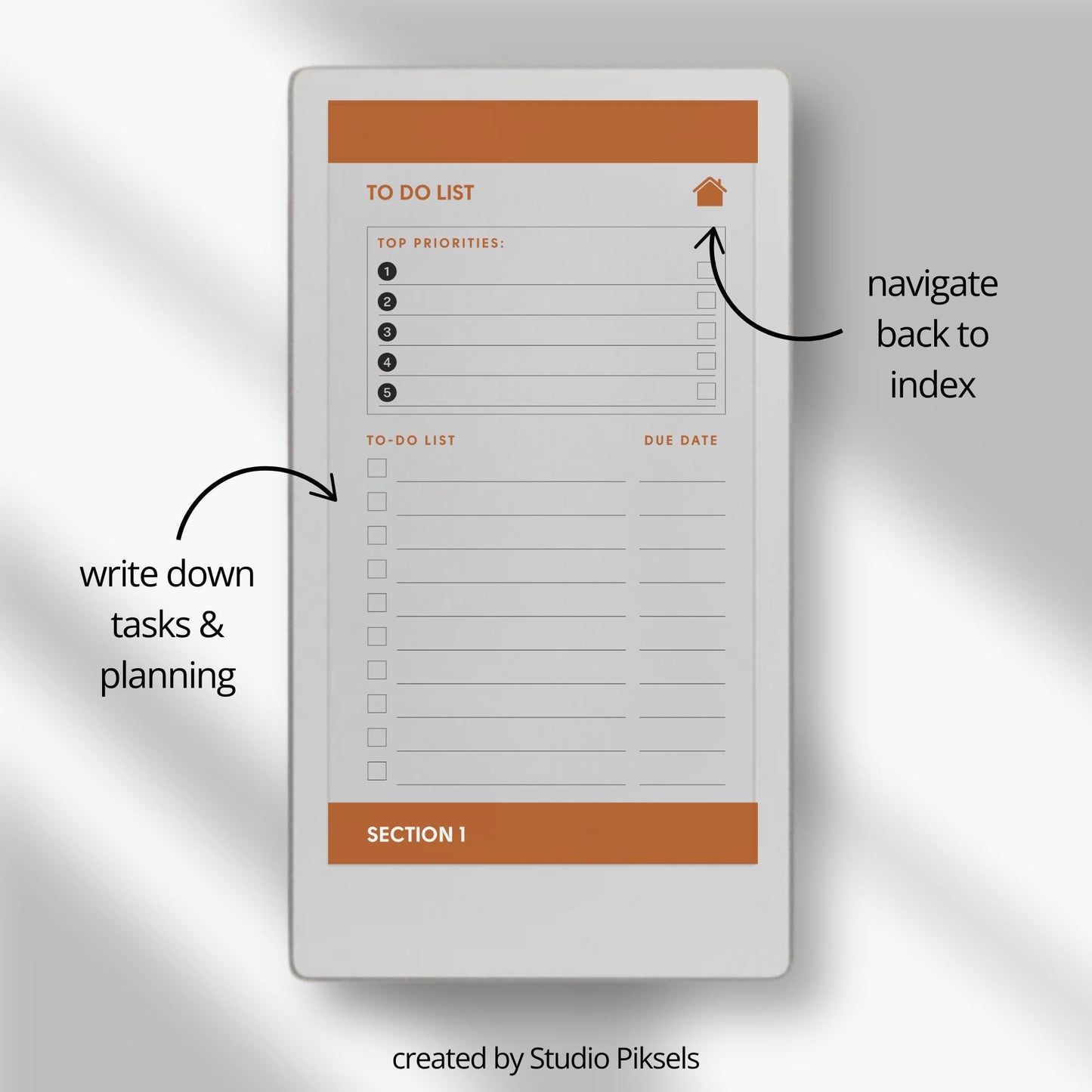 To Do List Notebooks for reMarkable Paper Pro Move